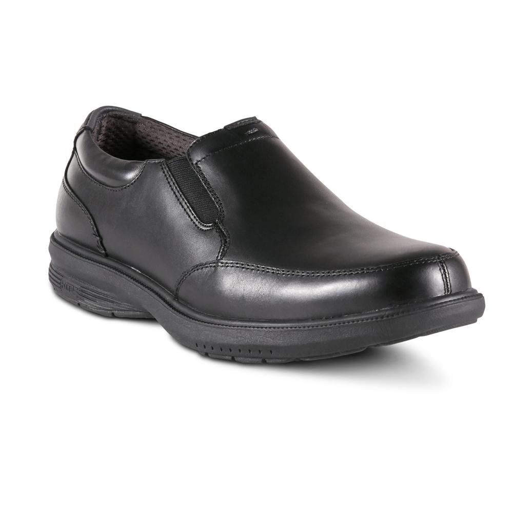 Nunn Bush Men's Myles Leather Slip-On Shoe - Black