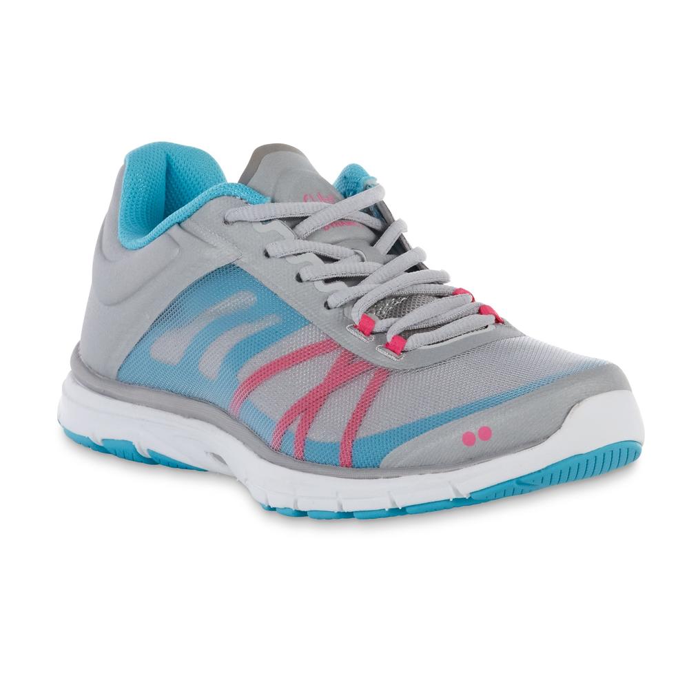 Ryka Women's Dynamic 2 Athletic Shoe - Gray/Blue/Pink