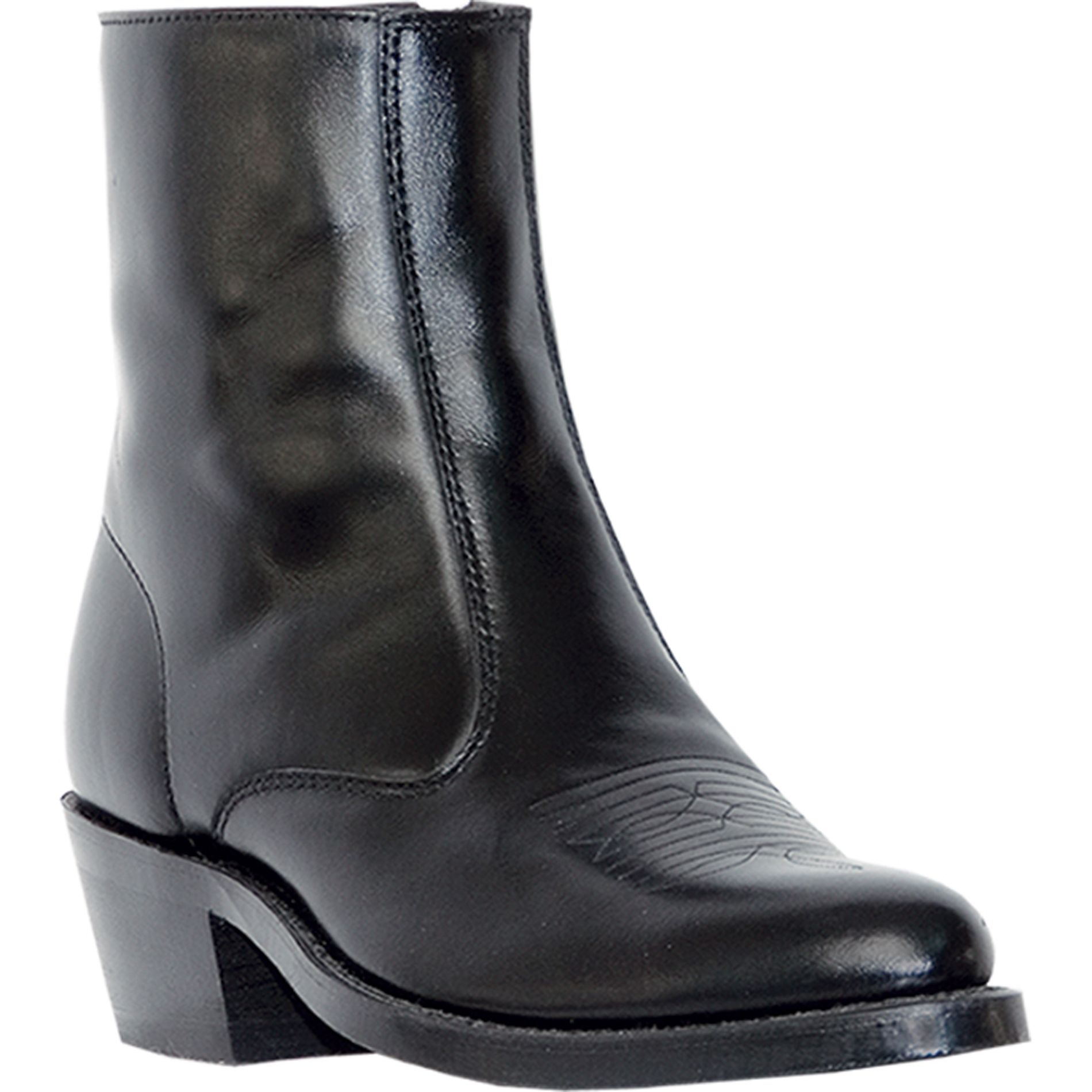 Laredo Men's 62001 Long Haul 7" Soft Toe Slip Resistant Cowboy Boot Wide Width Available - Black
