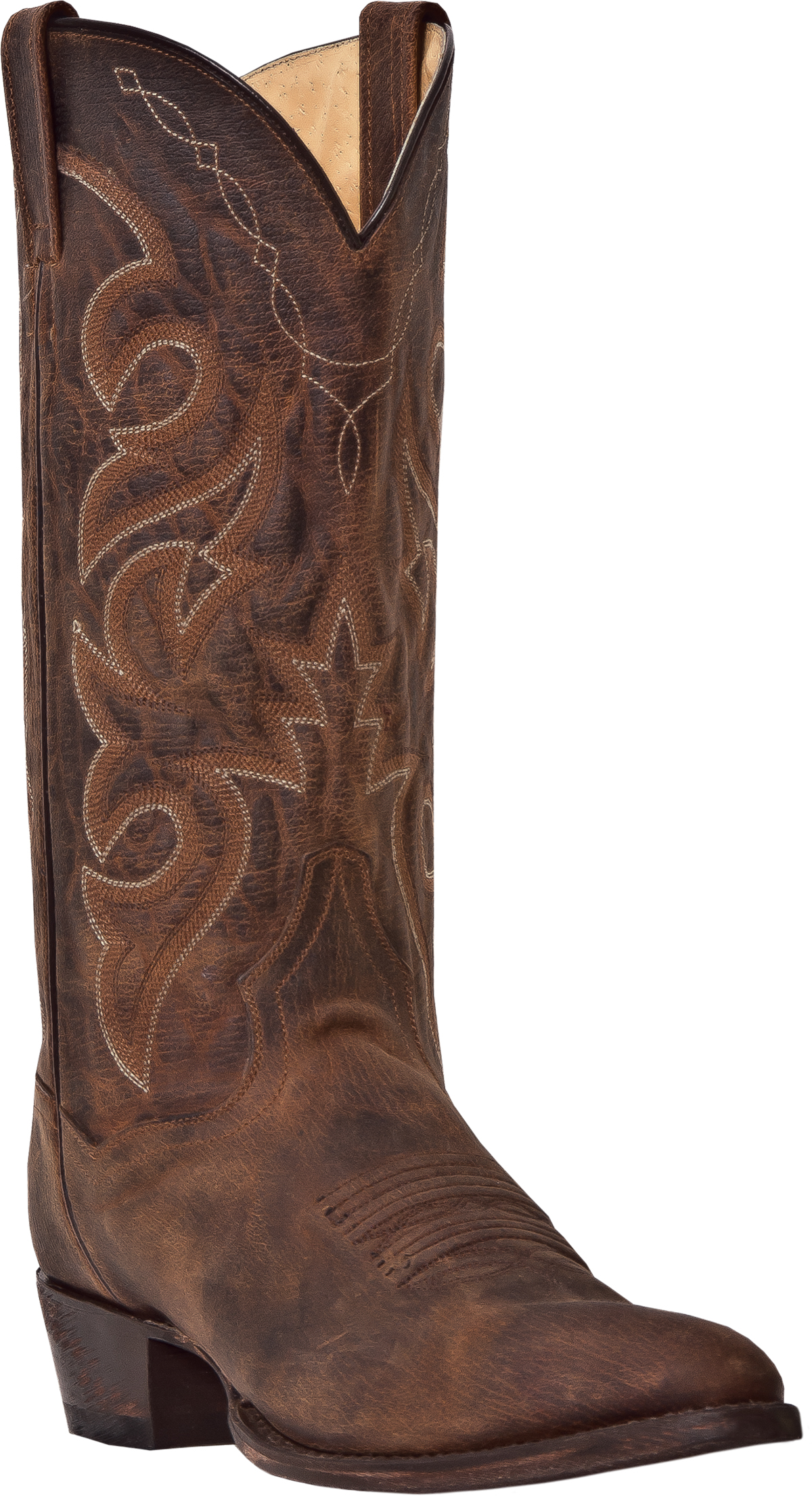 #74 Dan Post Maroon Leather Cowboy Boots | c. 182 | Size 10