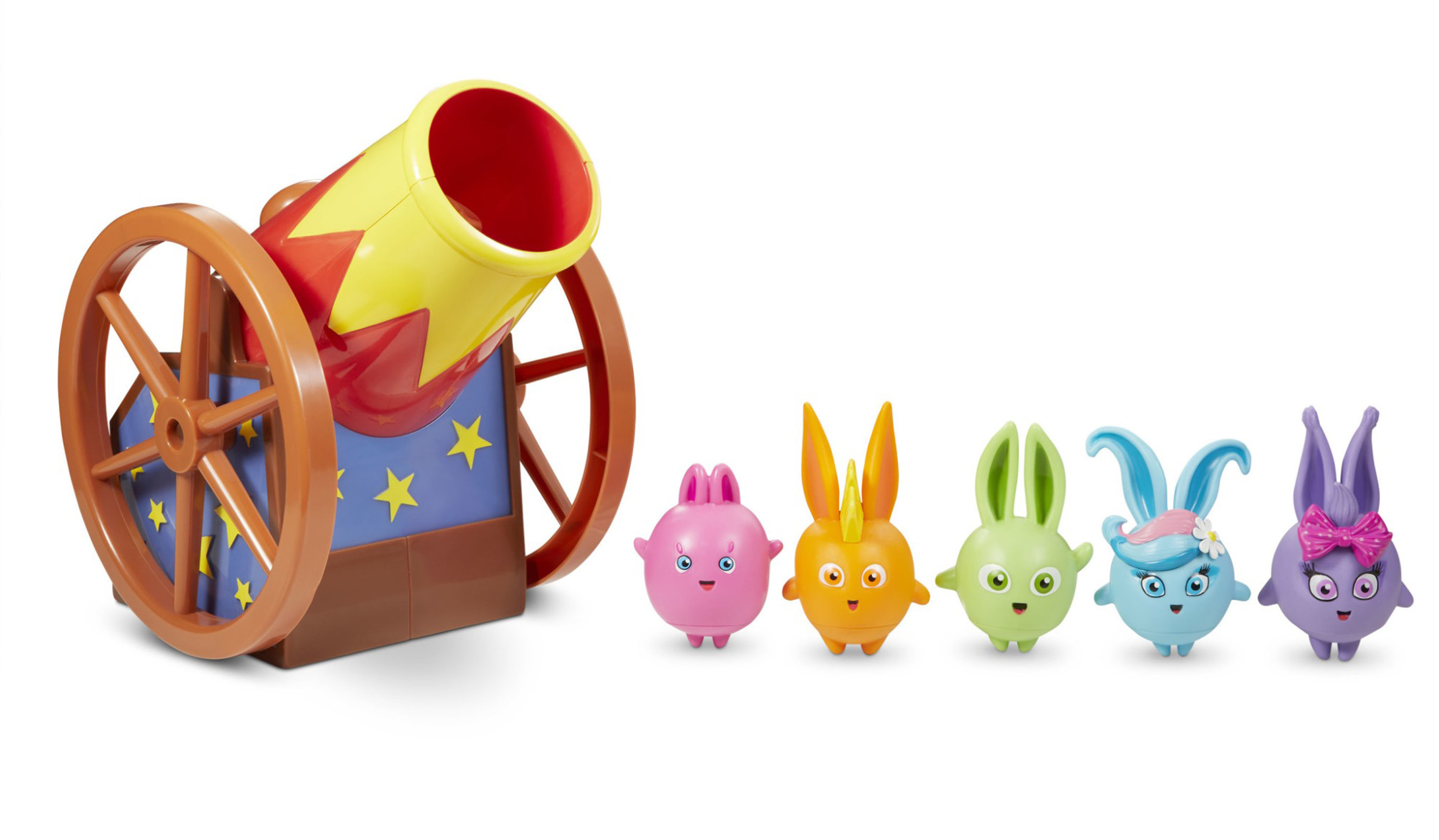 SUNNY BUNNIES Toyplay Stop Motion episode featuring Bunny Blabbers & Cannon  Playset toys 