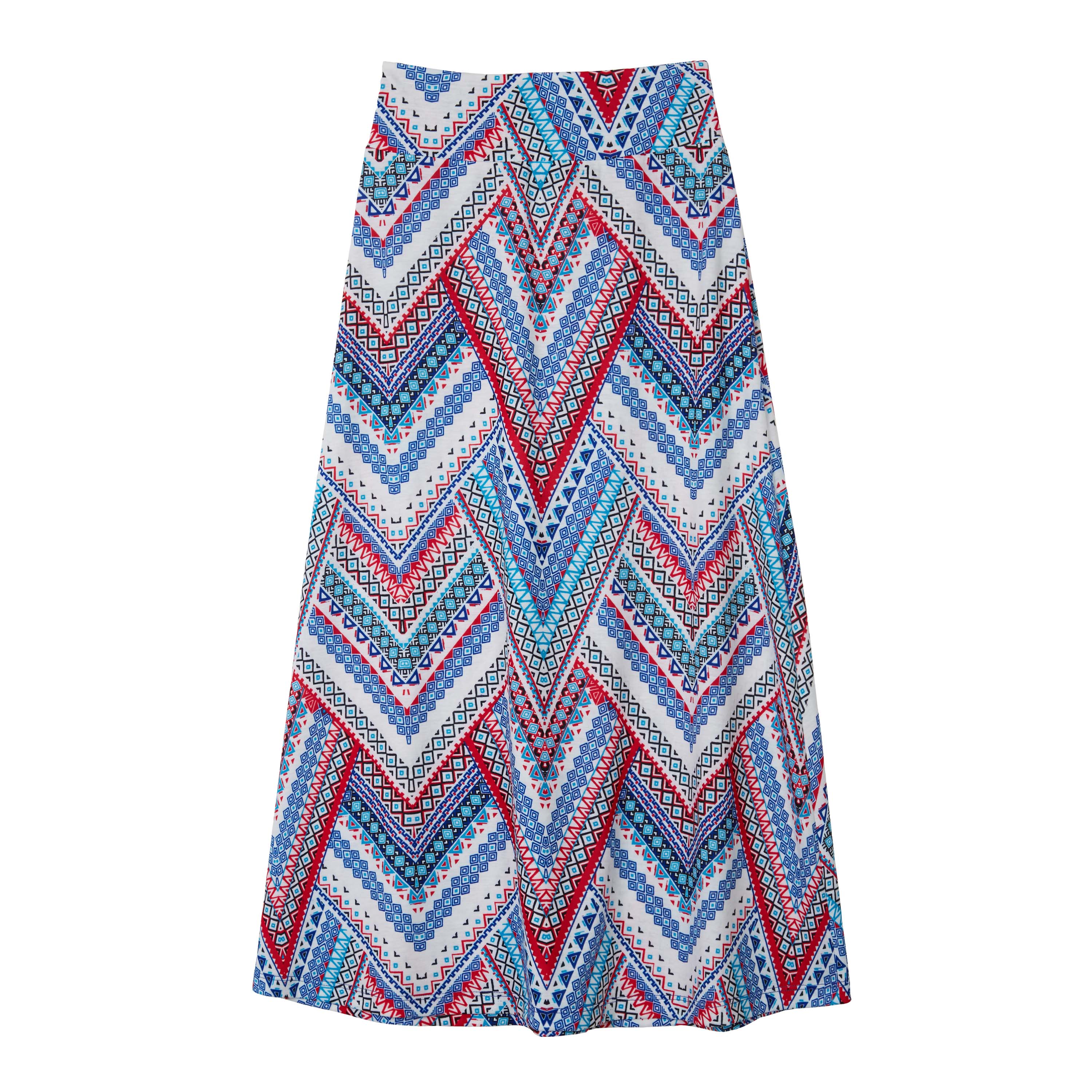 Amy's Closet Chevron Maxi Skirt &#8211; Multicolored