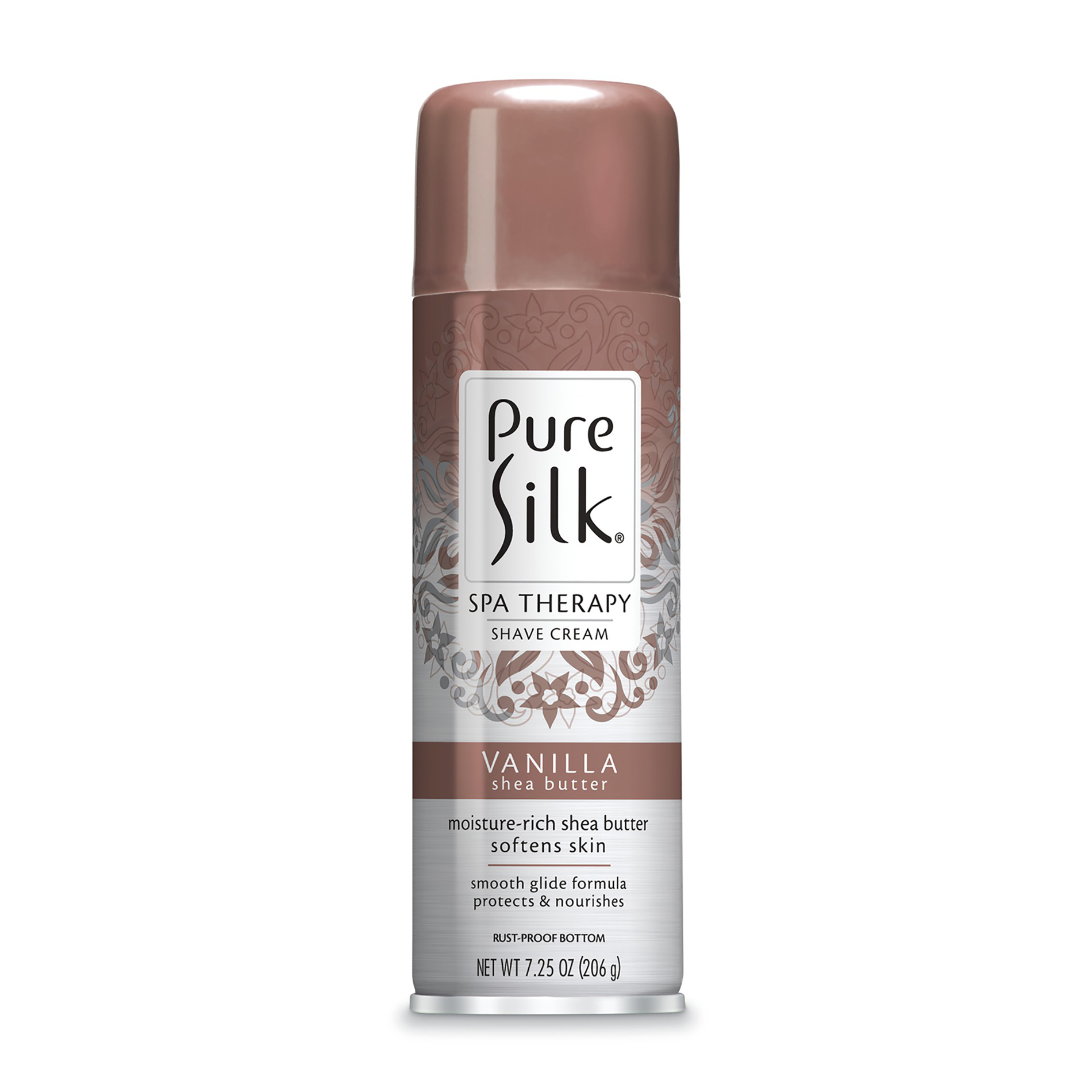 Pure Silk Vanilla Shea Butter Spa Therapy Shaving Cream for Women, 7.25 Ounces