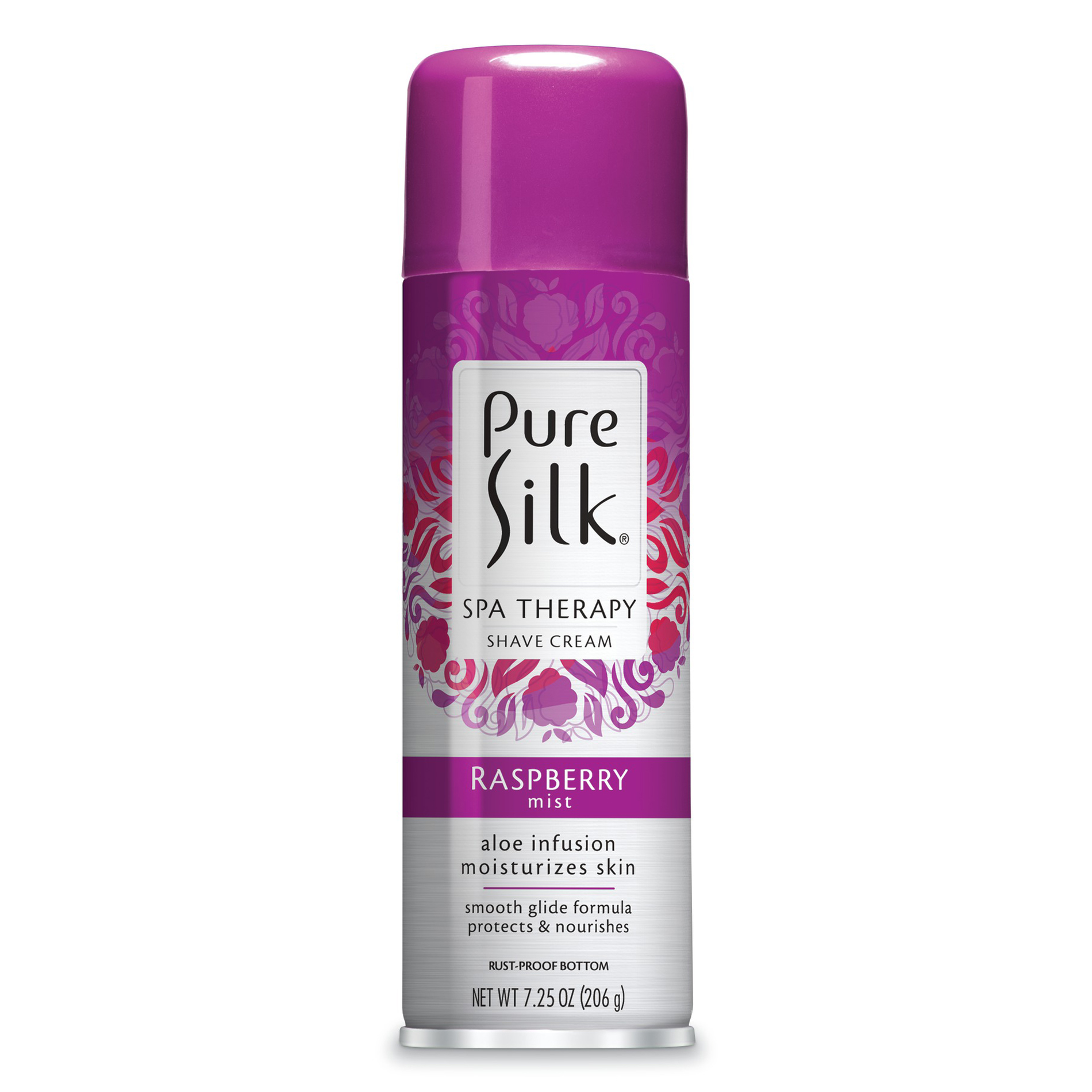 Pure Silk  Raspberry Mist Spa Therapy Shaving Cream for Women, 7.25 Ounces