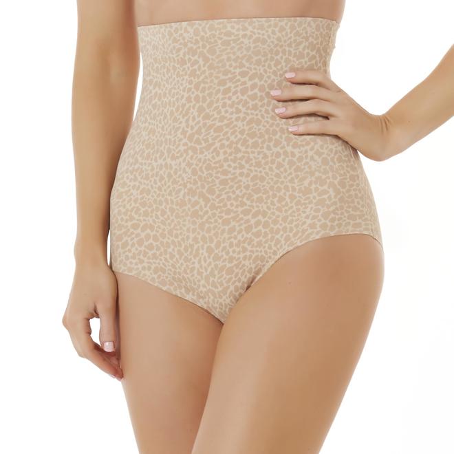 Warner's Women's HighWaist Moderate Control Brief Panties Animal Print