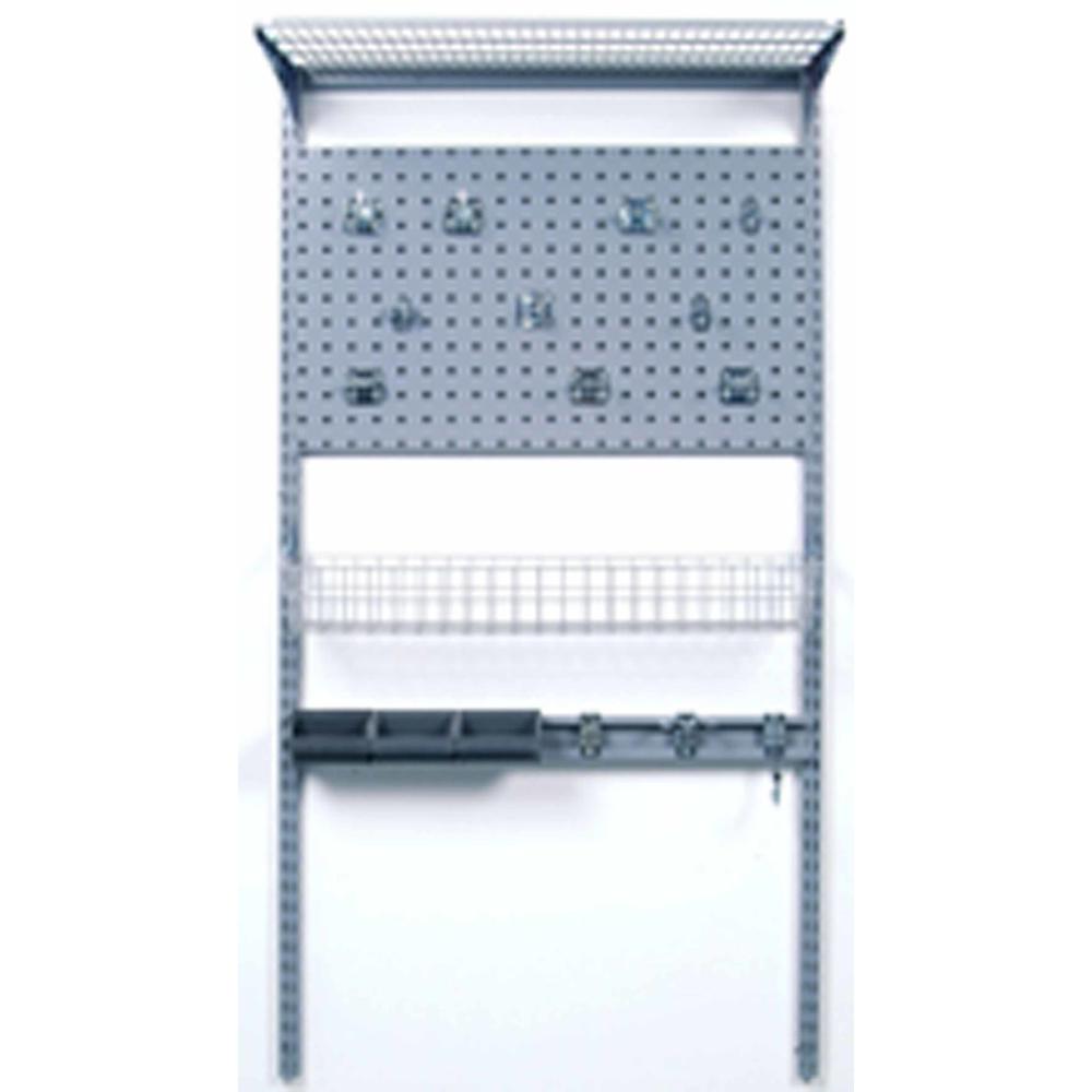 Storability 33"Lx63"H Single Wall Mount Storage System