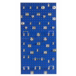 LocBoard Triton Products Locboard LB1-BKit Triton Products Pegboard Panel Kit: Square, 3/8 in Peg Hole Size, 24 in x 24 in x 1/2 in, Steel  LB1-BKit