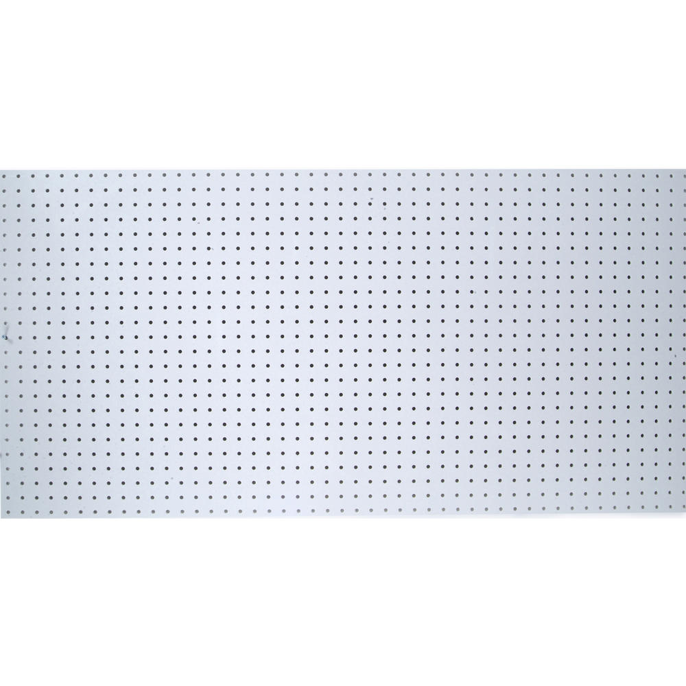 Triton Products Dura Board48 In. W x 96 In. H x 1/4 In. D White Polypropylene Pegboard with 9/32 In. Hole Size and 1 In. O.C. Hole Spacing