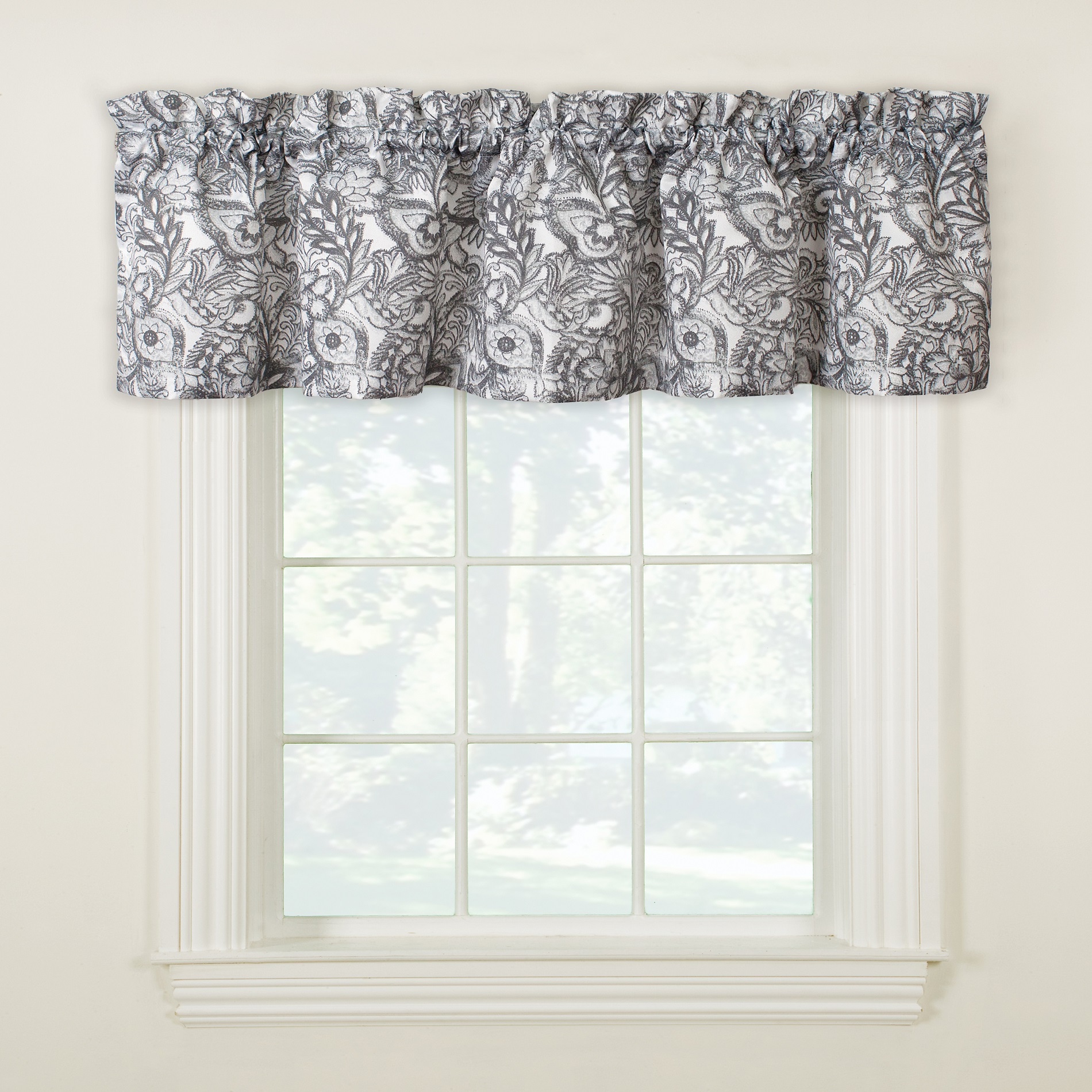 Essential Home Mix and Match Mayfield Printed Valance &#8211; 60&#8221; x 16&#8221;