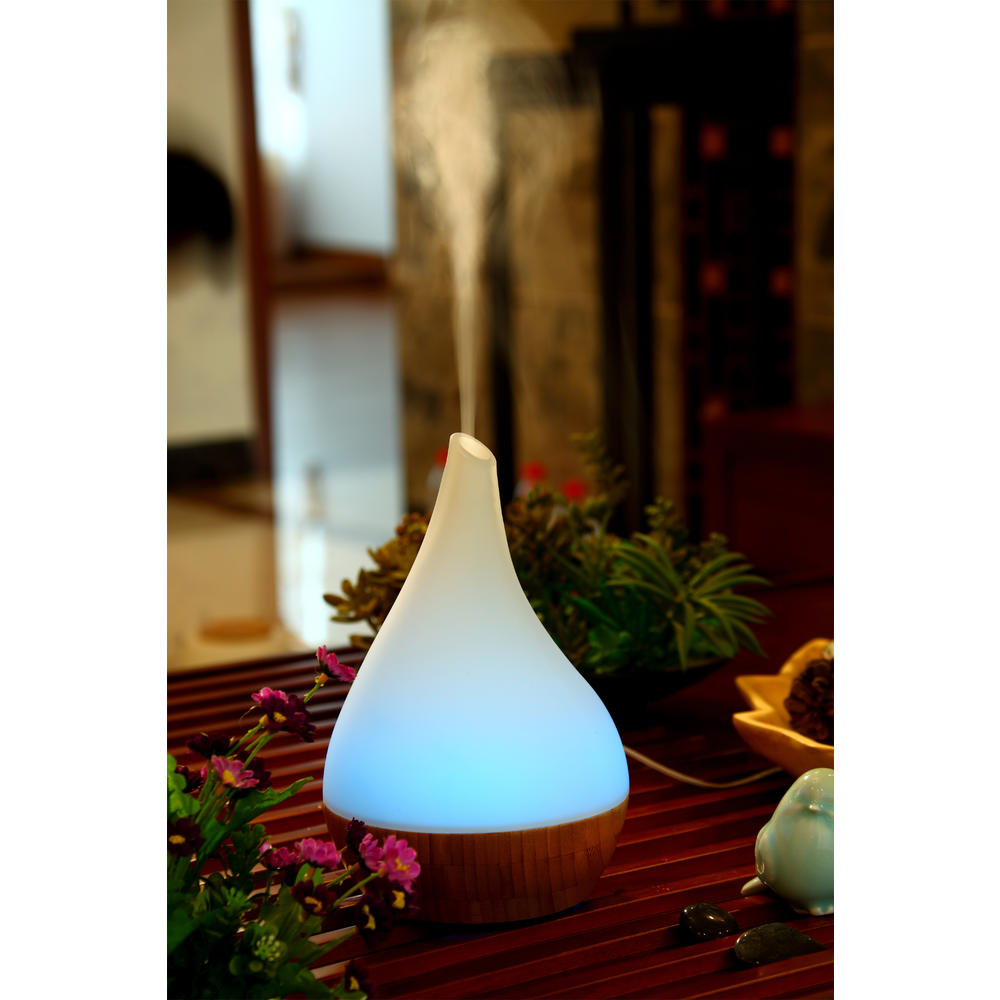 SPT SA110 Ultrasonic Aroma Diffuser/Humidifier with Bamboo Base (Droplet)