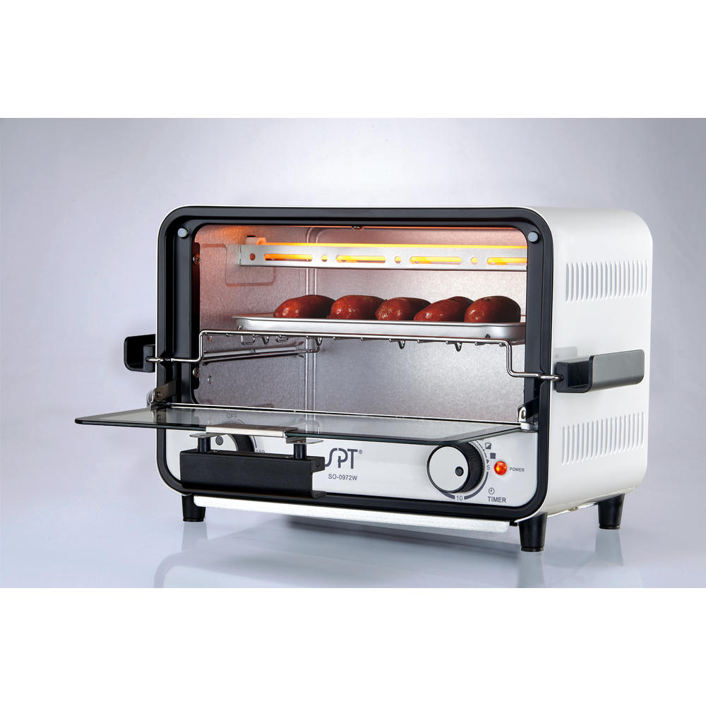 SPT SO-0972W : Easy Grasp 2-Slice Countertop Toaster Oven