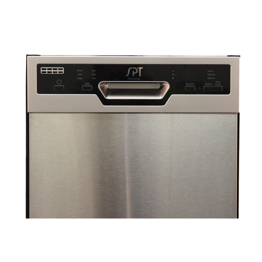 SPT SD-9254SS 18" Energy Star Built-In Dishwasher w/ Heated Dry  - Stainless