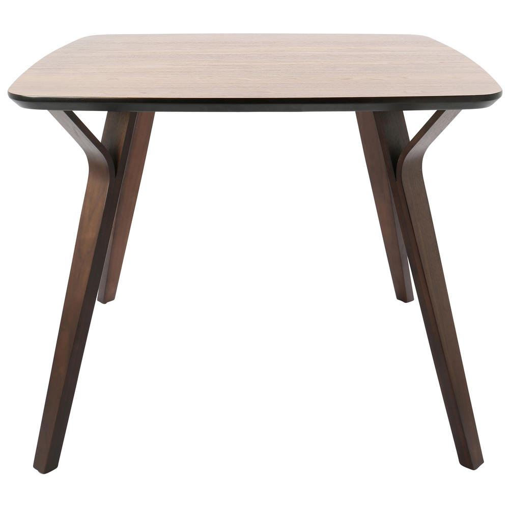 Lumisource Folia Mid-Century Modern Dining Table in Walnut by