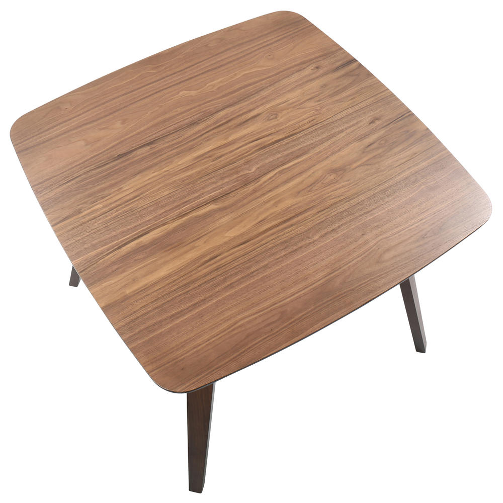 Lumisource Folia Mid-Century Modern Dining Table in Walnut by