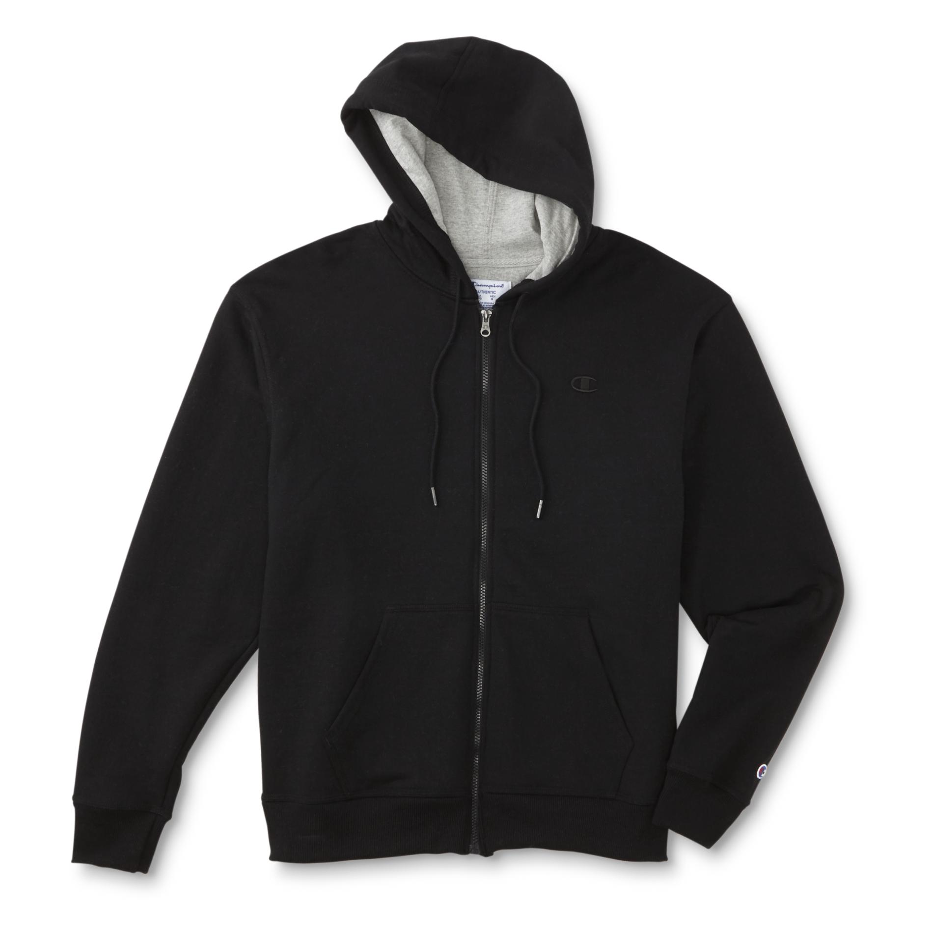 champion black zip up jacket