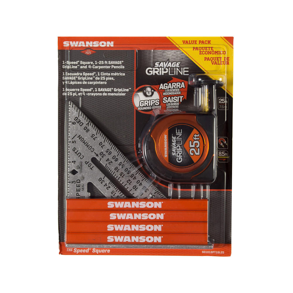Swanson Tool Co. Speed Square, Tape Measure Gift Set