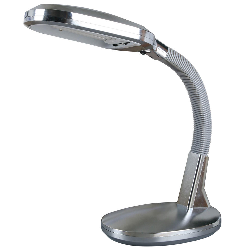 Trademark Global Deluxe Chrome Sunlight Desk Lamp