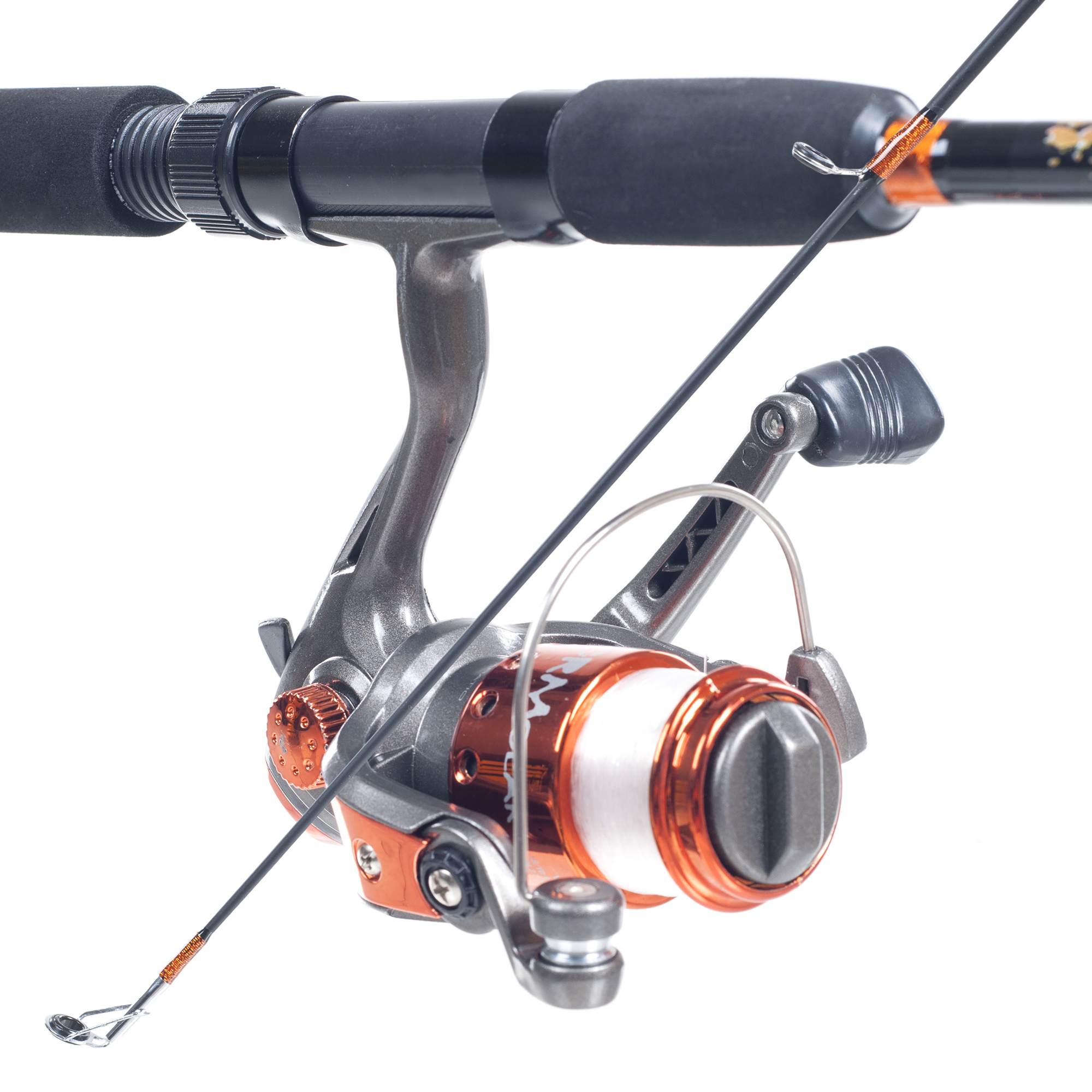 South Bend Worm Gear Fishing Rod & Spinning Reel (Orange) Co