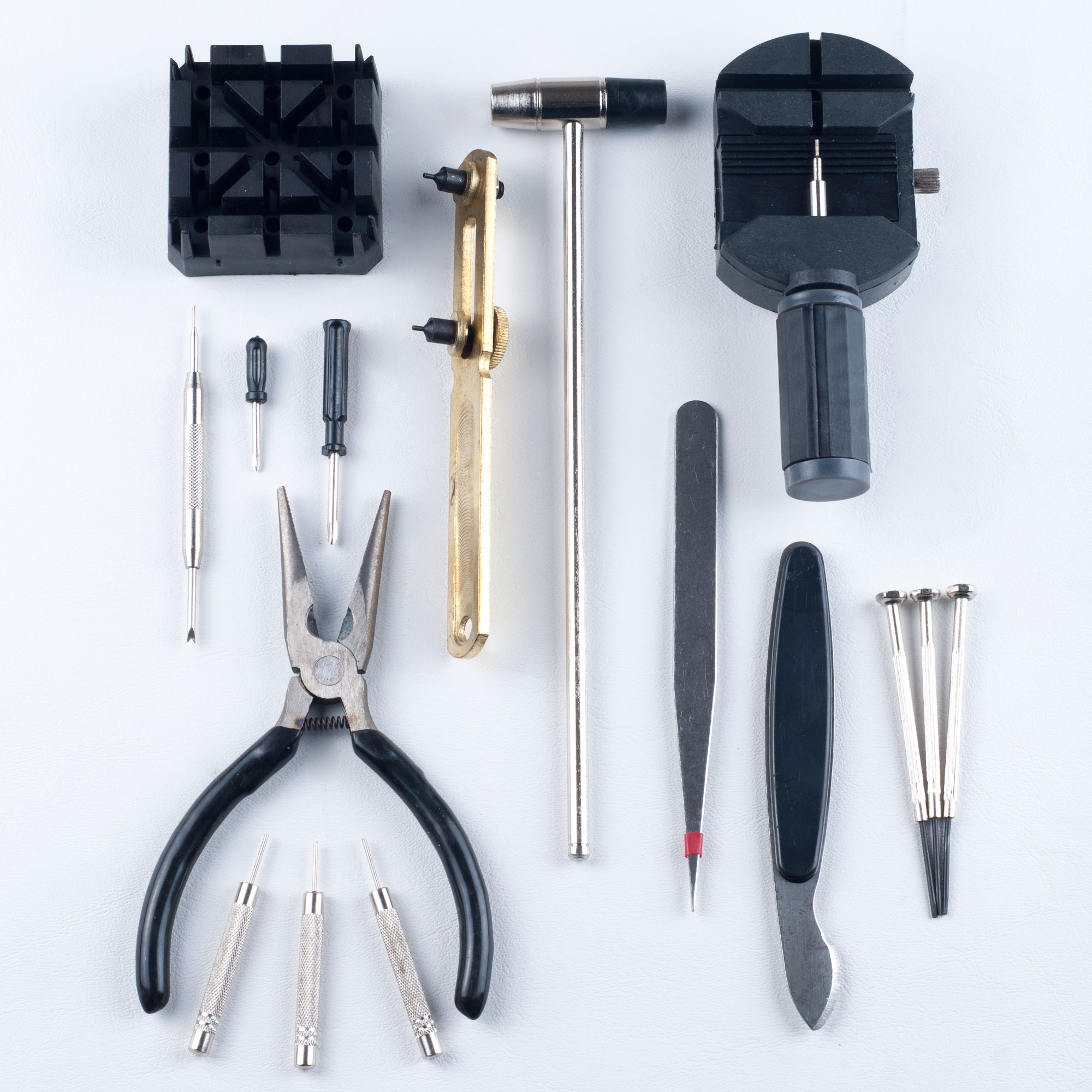 Stalwart 16 Piece Professional Watch Jewelry Repair Tool Kit