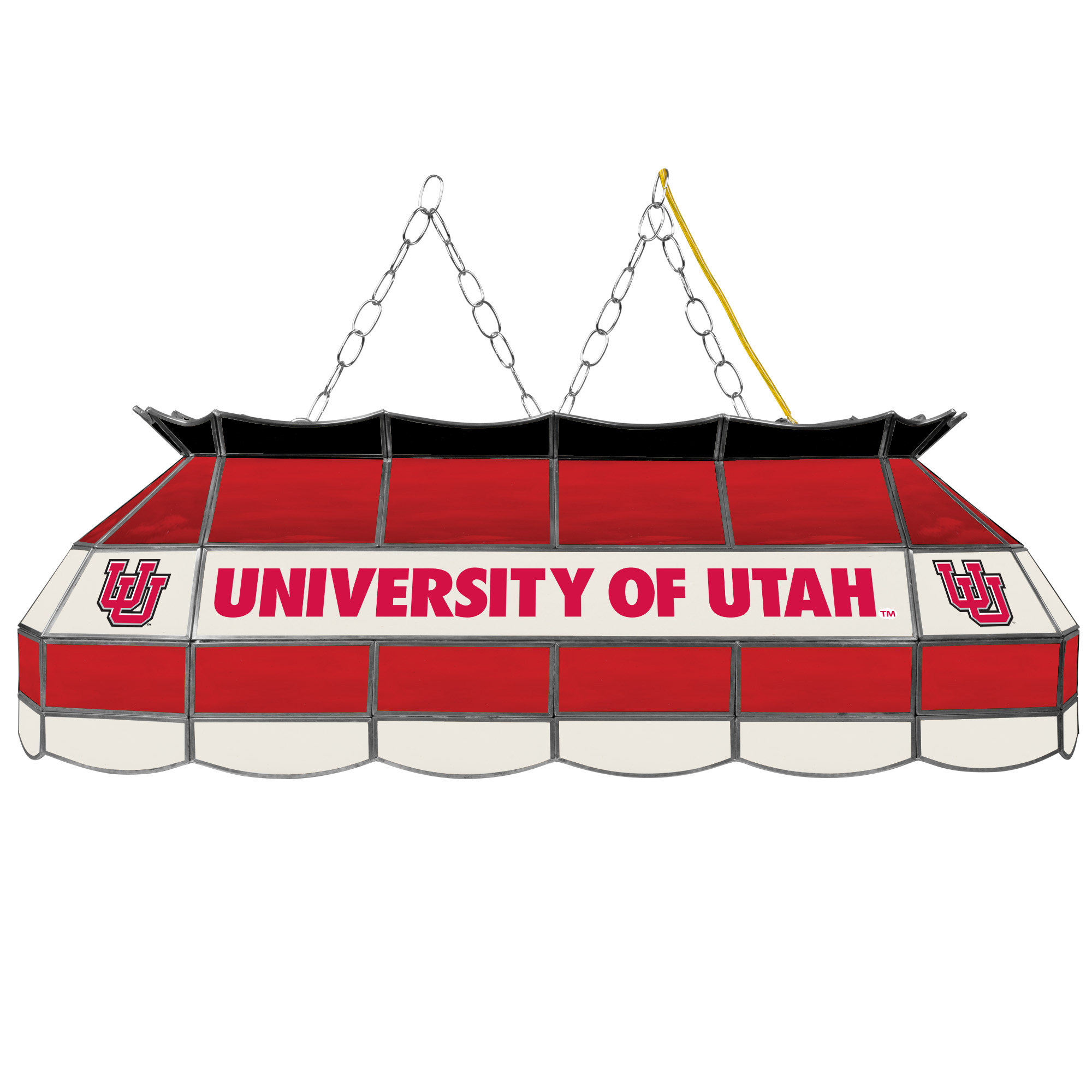 University of Utah 40 inch Stained Glass Tiffany Style Lamp