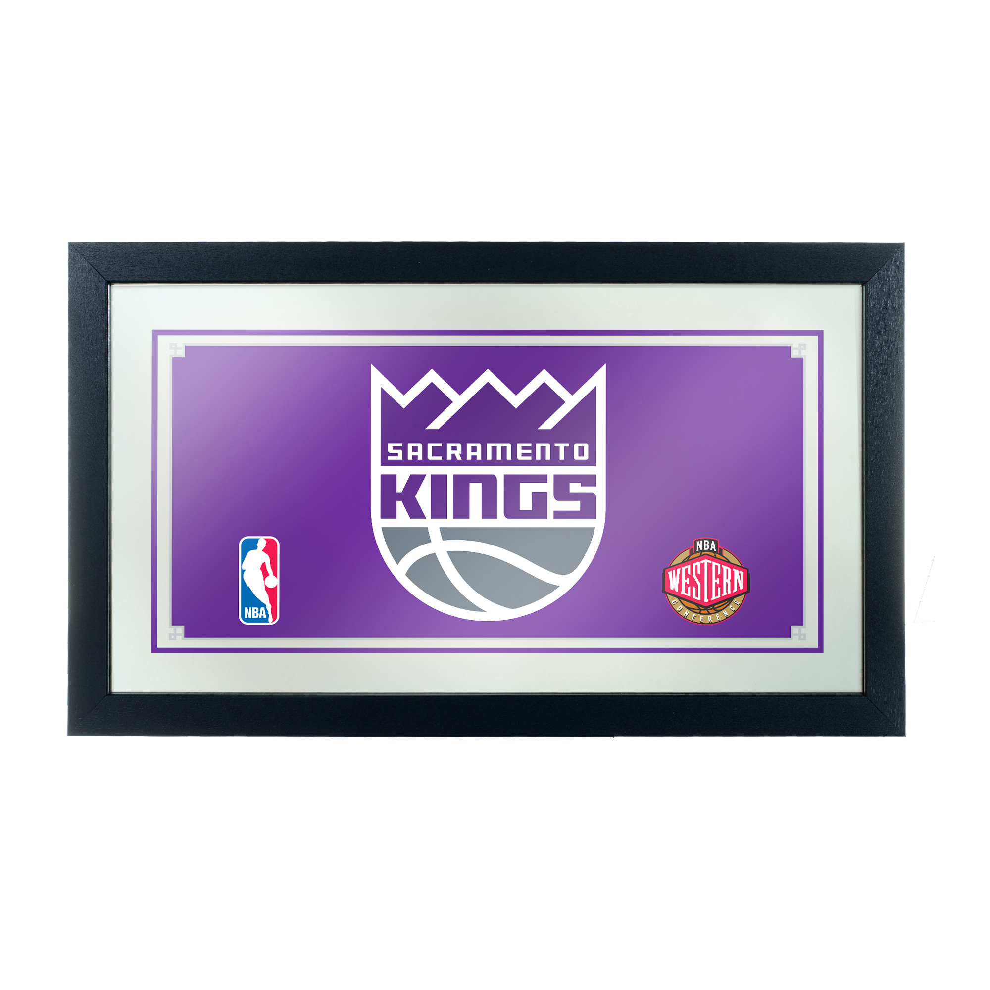 NBA(CANONICAL) Sacramento Kings NBA Framed Logo Mirror