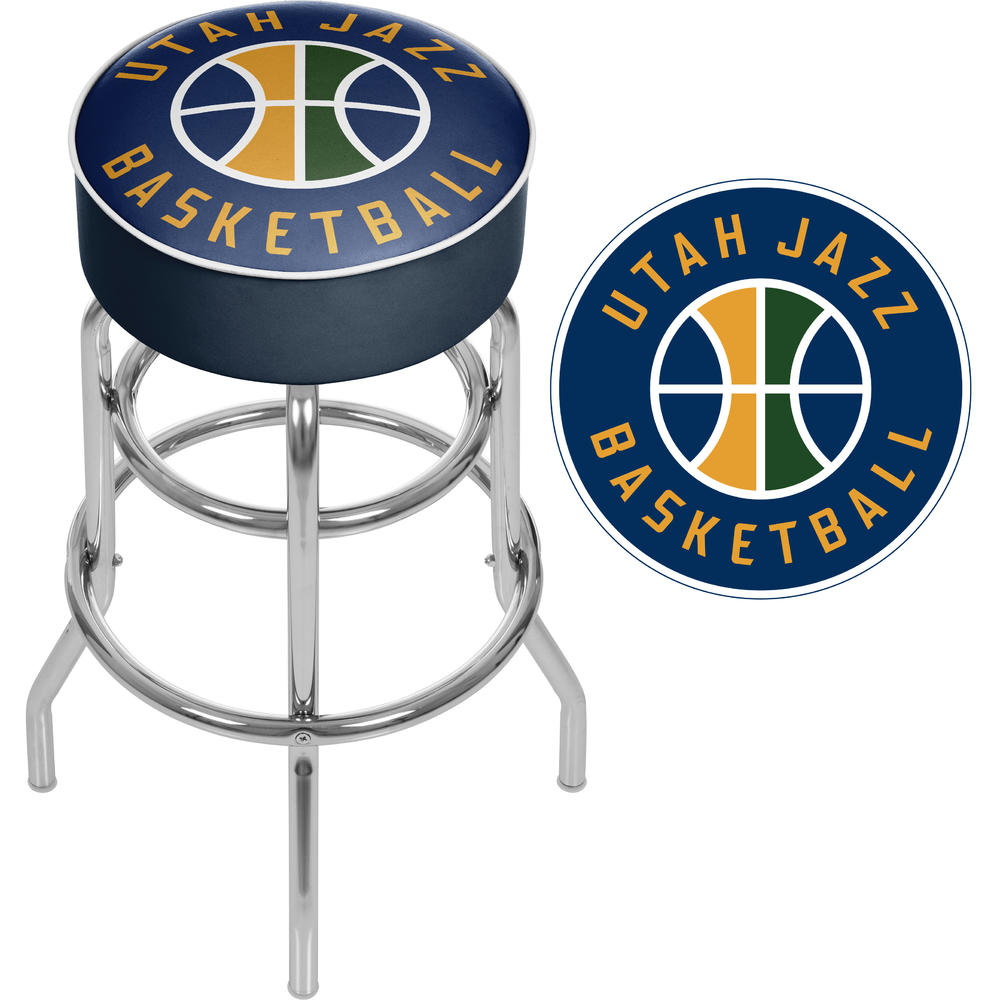 NBA(CANONICAL) Utah Jazz Padded Swivel Bar Stool