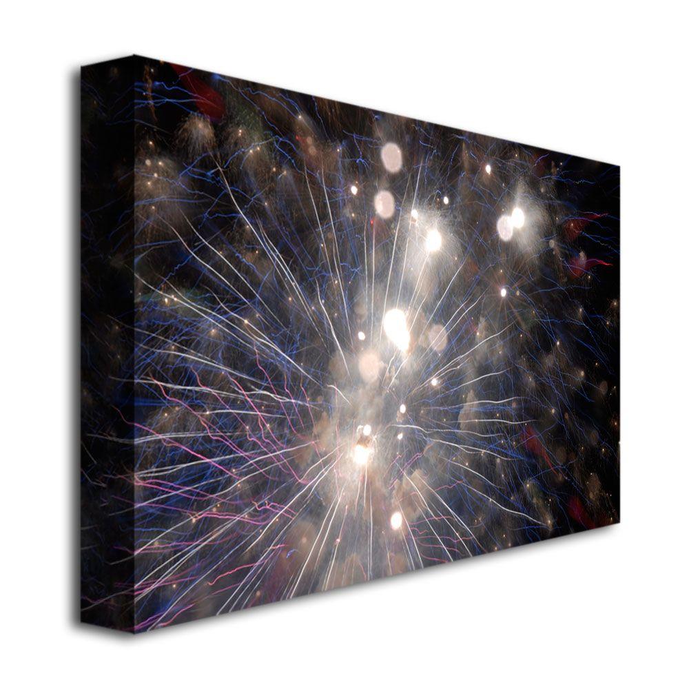 Trademark Global Kurt Shaffer 'Abstract Fireworks 33' Canvas Art