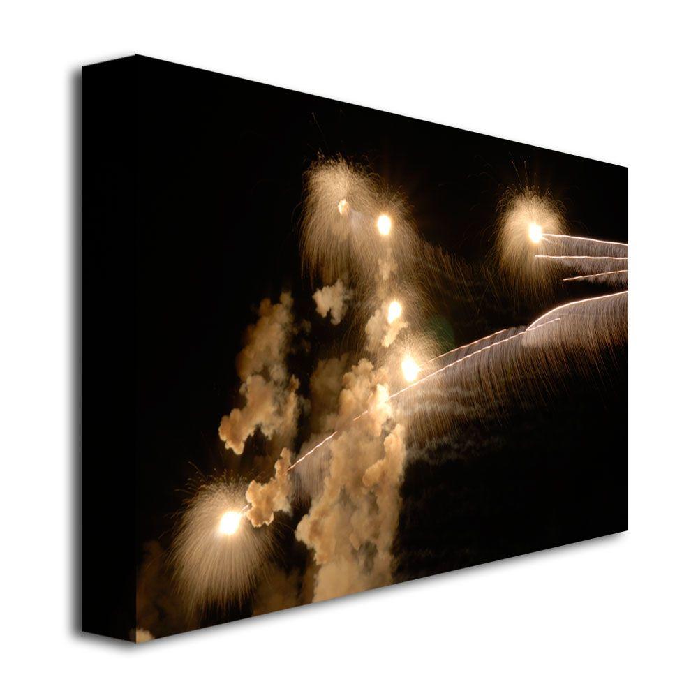 Trademark Global Kurt Shaffer 'Abstract Fireworks 34' Canvas Art