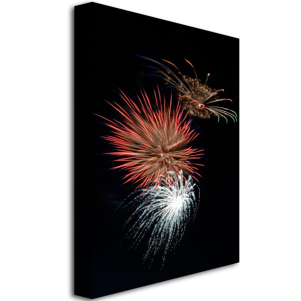 Trademark Global Kurt Shaffer 'Abstract Fireworks 36' Canvas Art