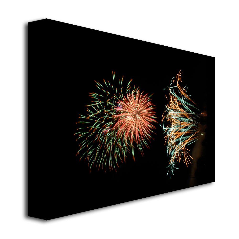 Trademark Global Kurt Shaffer 'Abstract Fireworks 31' Canvas Art