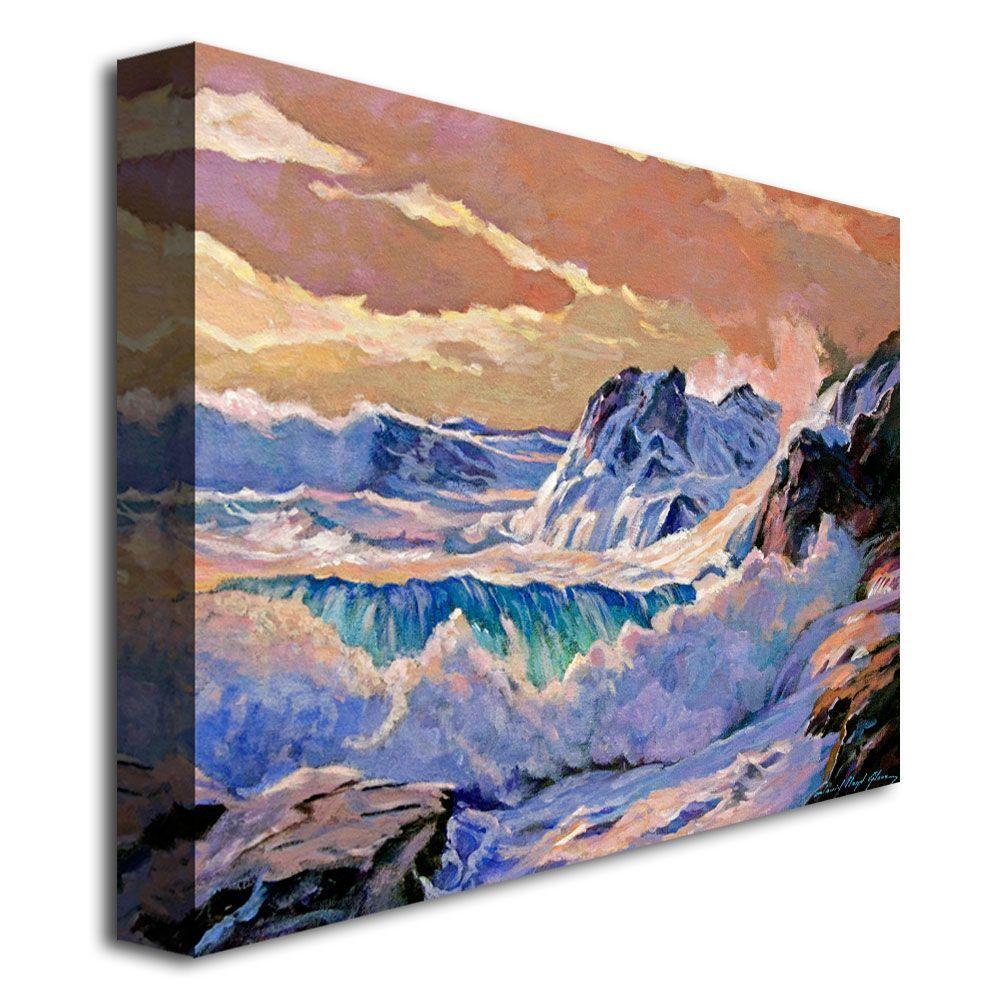 Trademark Global David Lloyd Glover 'Storm on Pacific Coast' Canvas Art