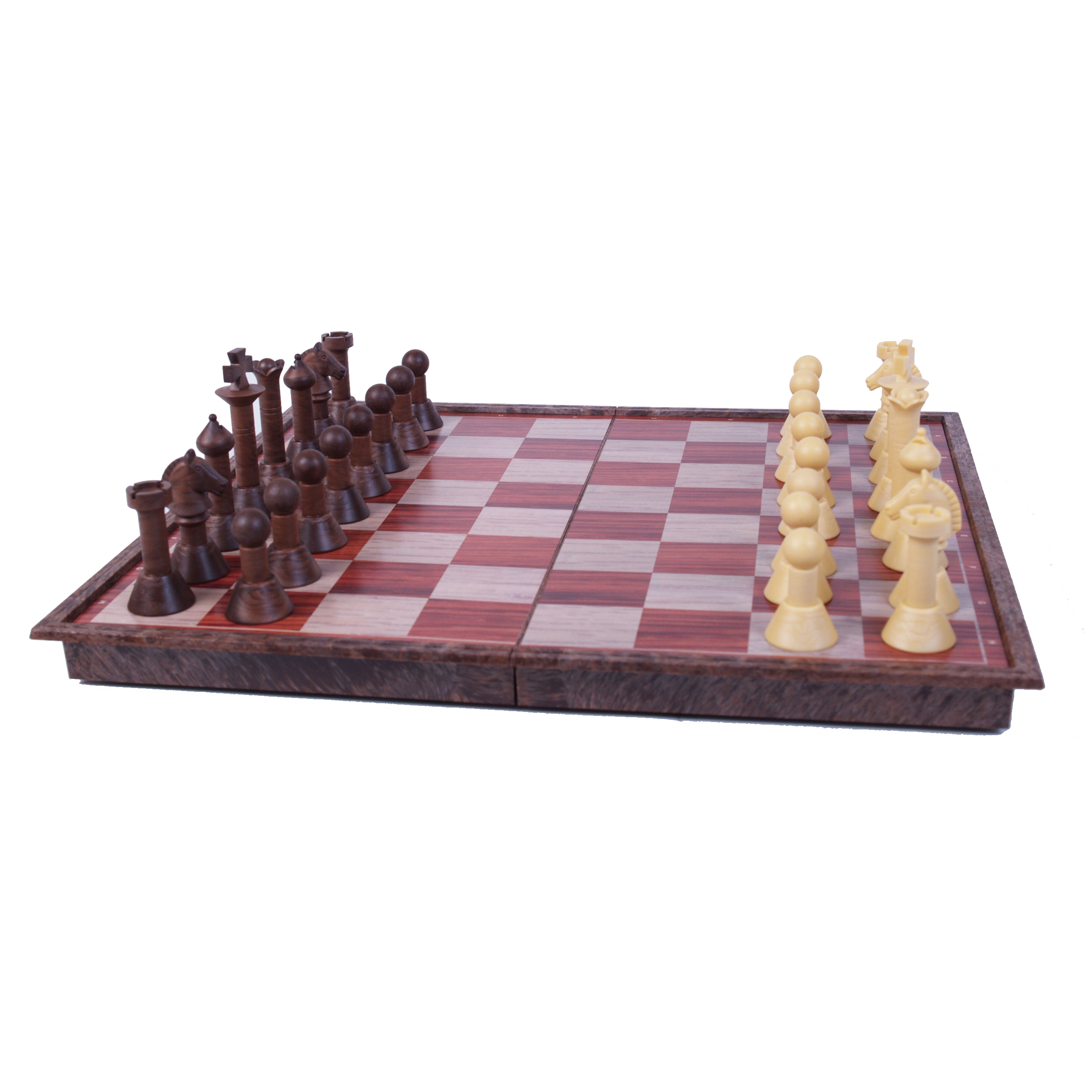 John N Hansen Co Wood Magnetic Chess Set