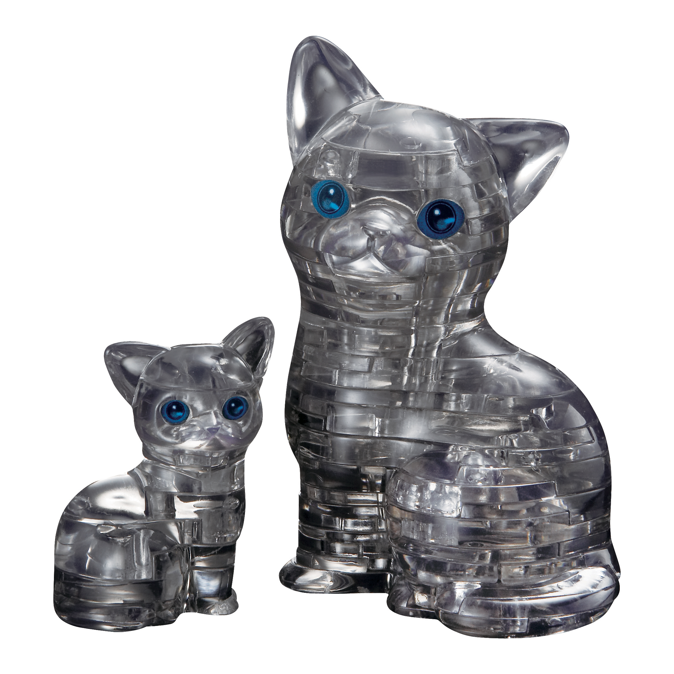 Bepuzzled 3D Crystal Puzzle Cat & Kitten (Black) 49 Pcs