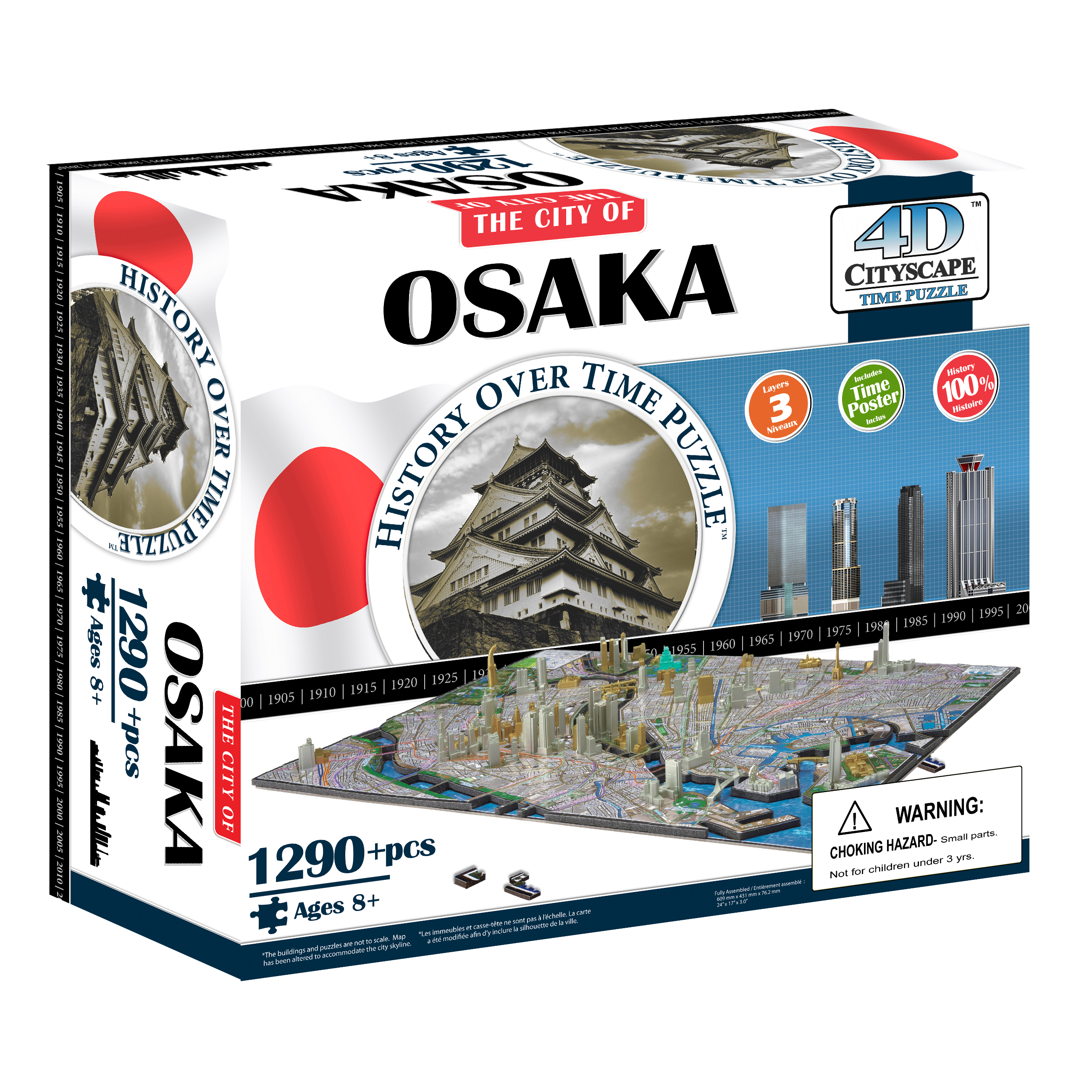 4D Cityscape Time Puzzle - Osaka  Japan