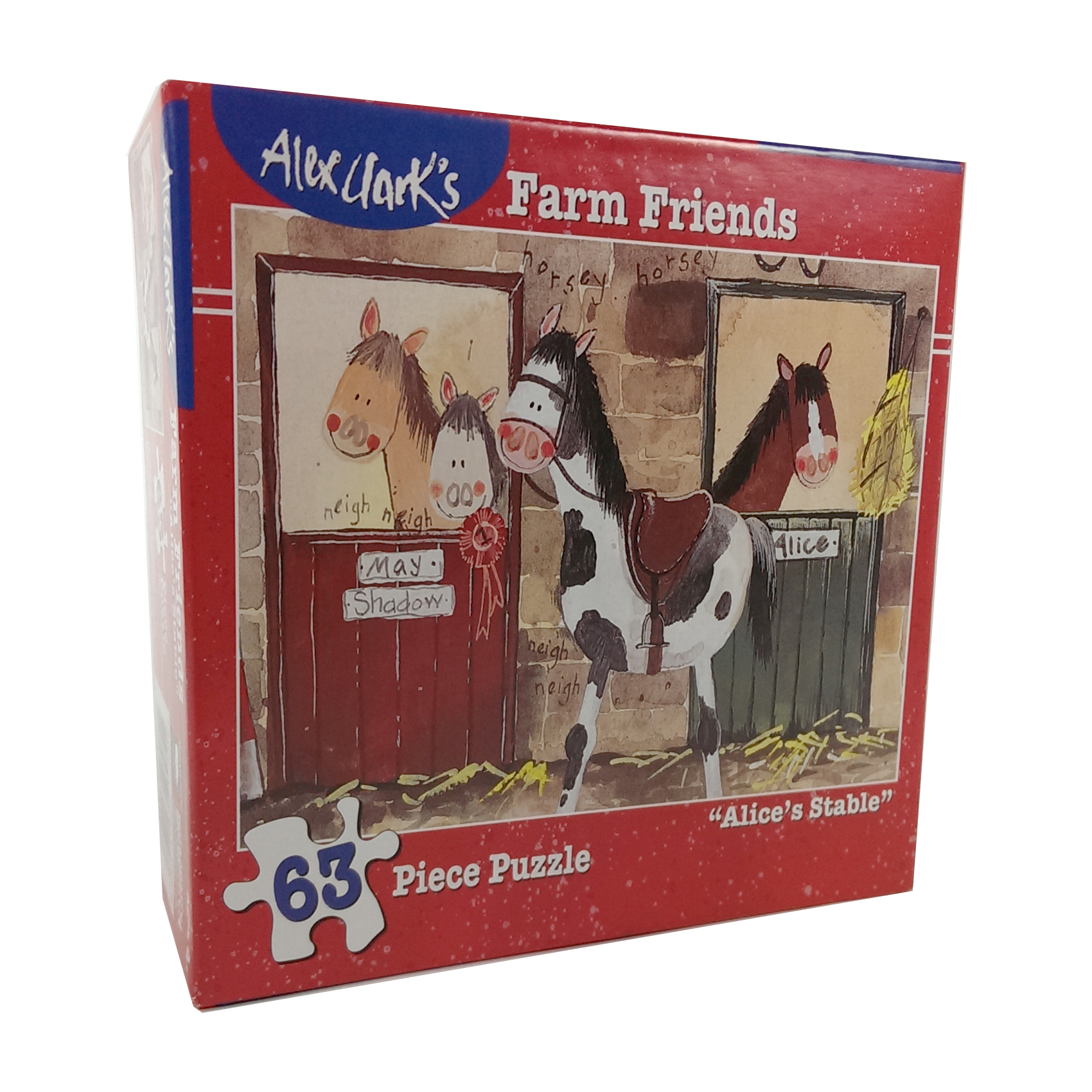 Briarpatch Alex Clark's Farm Friends - Alice's Stable Puzzle: 63 Pcs