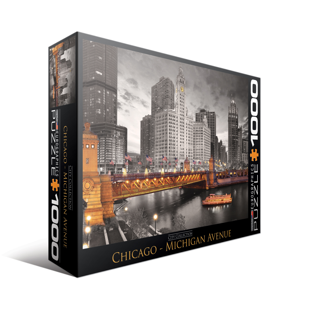 EuroPuzzles City Collection - Chicago - Michigan Avenue: 1000 Pcs