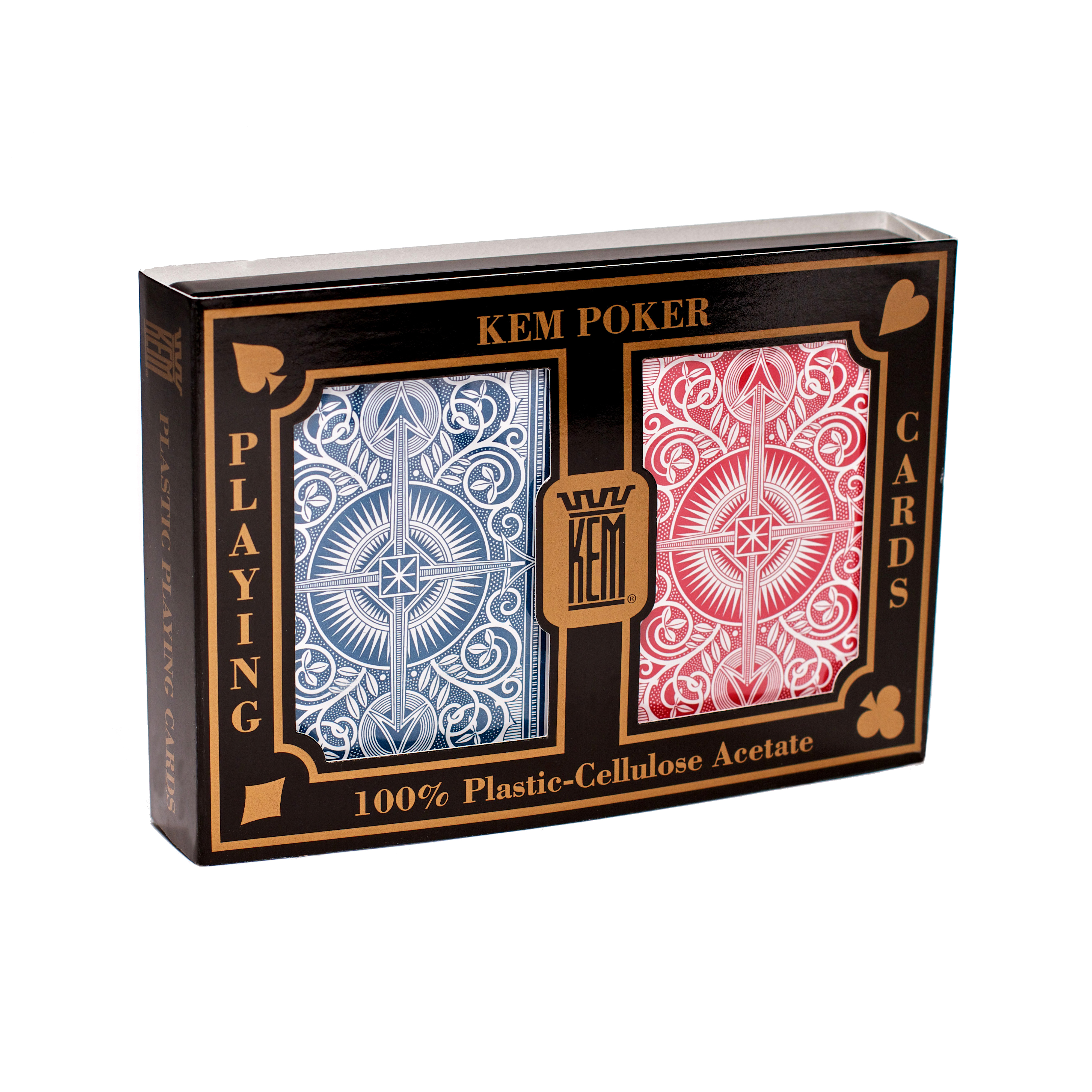 US Playing Card Co KEM Playing Cards - Arrow Red and Blue: Wide