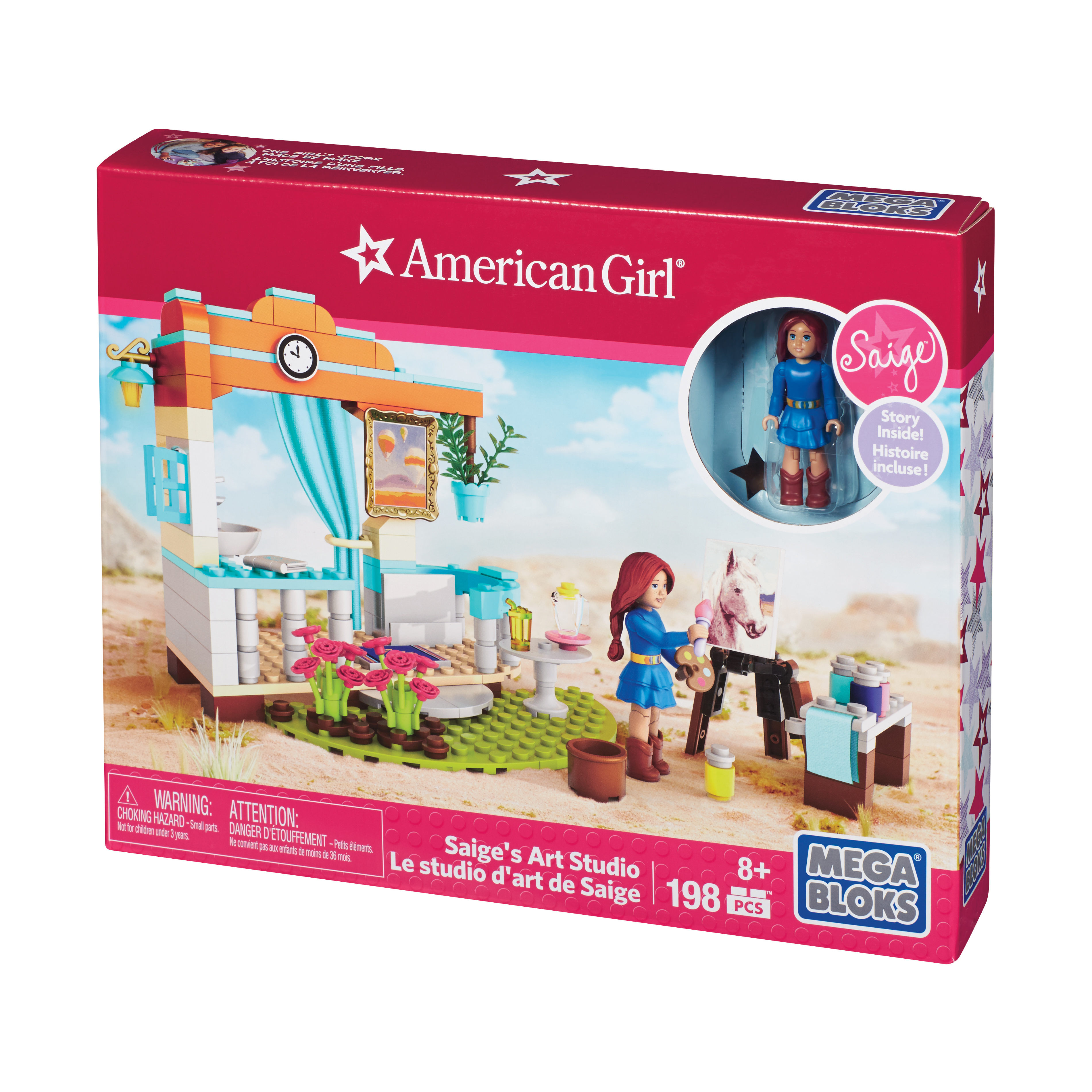 Mega Bloks American Girl - Saige's Art Studio: 198 Pcs