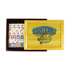 Front Porch Classics spinner: the game of wild dominoes (wooden box)