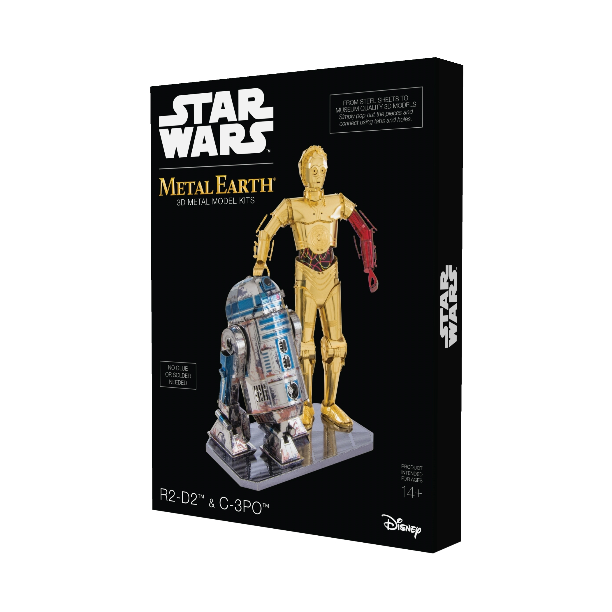 Fascinations Toys Gifts Metal Earth 3d Metal Model Kit Star Wars R2 D2 C 3po Box Set