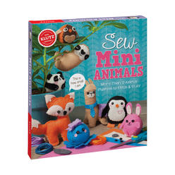Klutz Press sew mini animals (klutz craft kit) 8" length x 1.5" width x 9" height