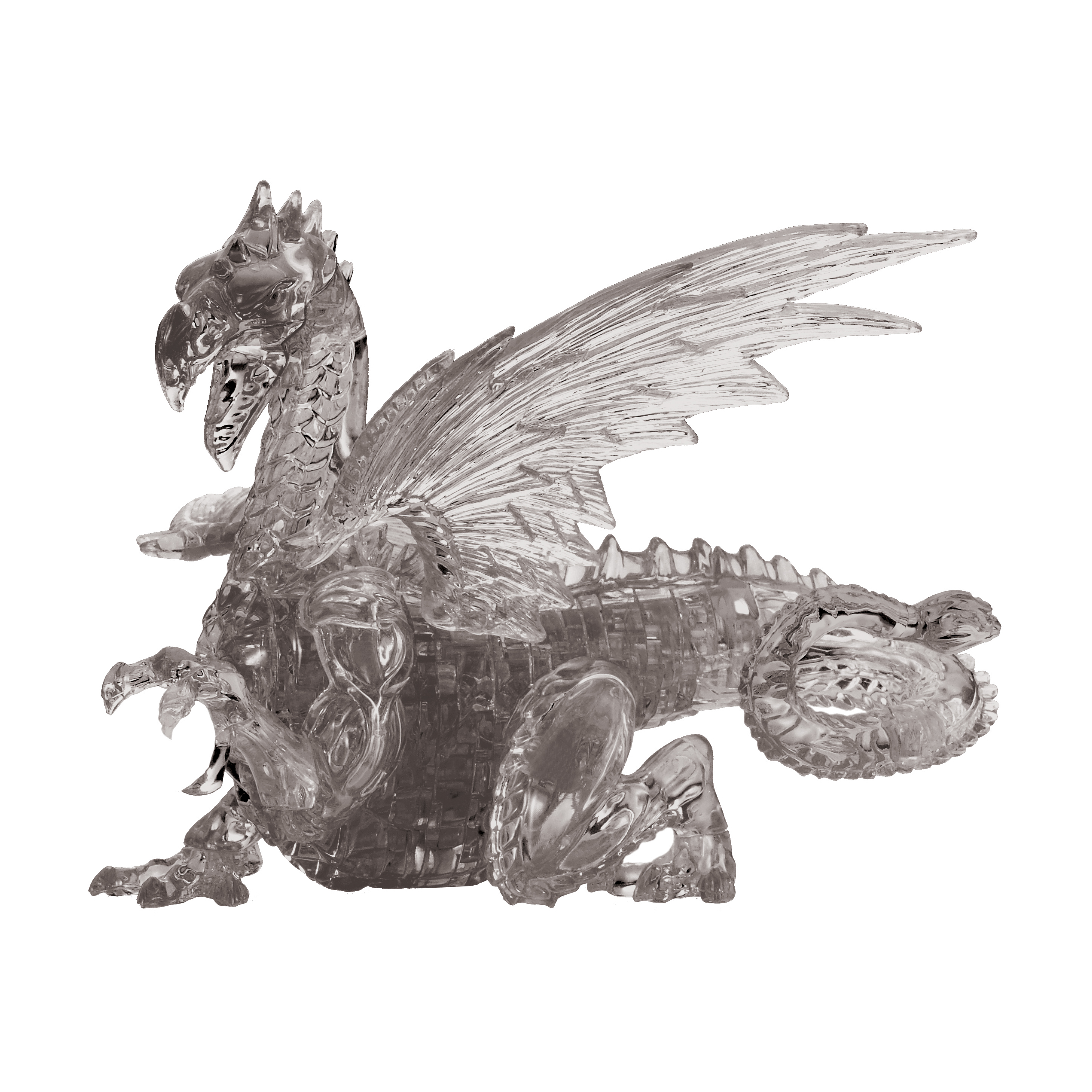 Bepuzzled 3D Crystal Puzzle - Dragon (Black): 56 Pcs