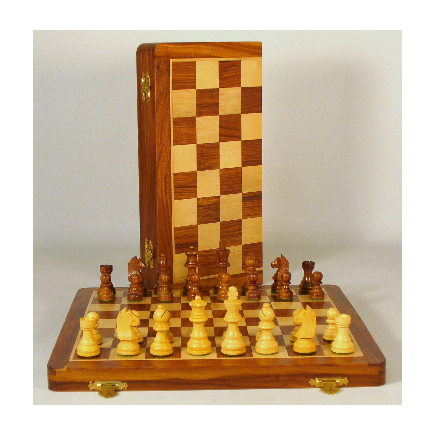 Coffret d'Echecs Deluxe Bois Sheesham Magnétique Deluxe - Boutique