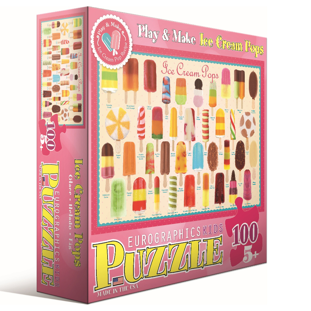 EuroPuzzles Play & Make Ice Cream Pops: 100 Pcs