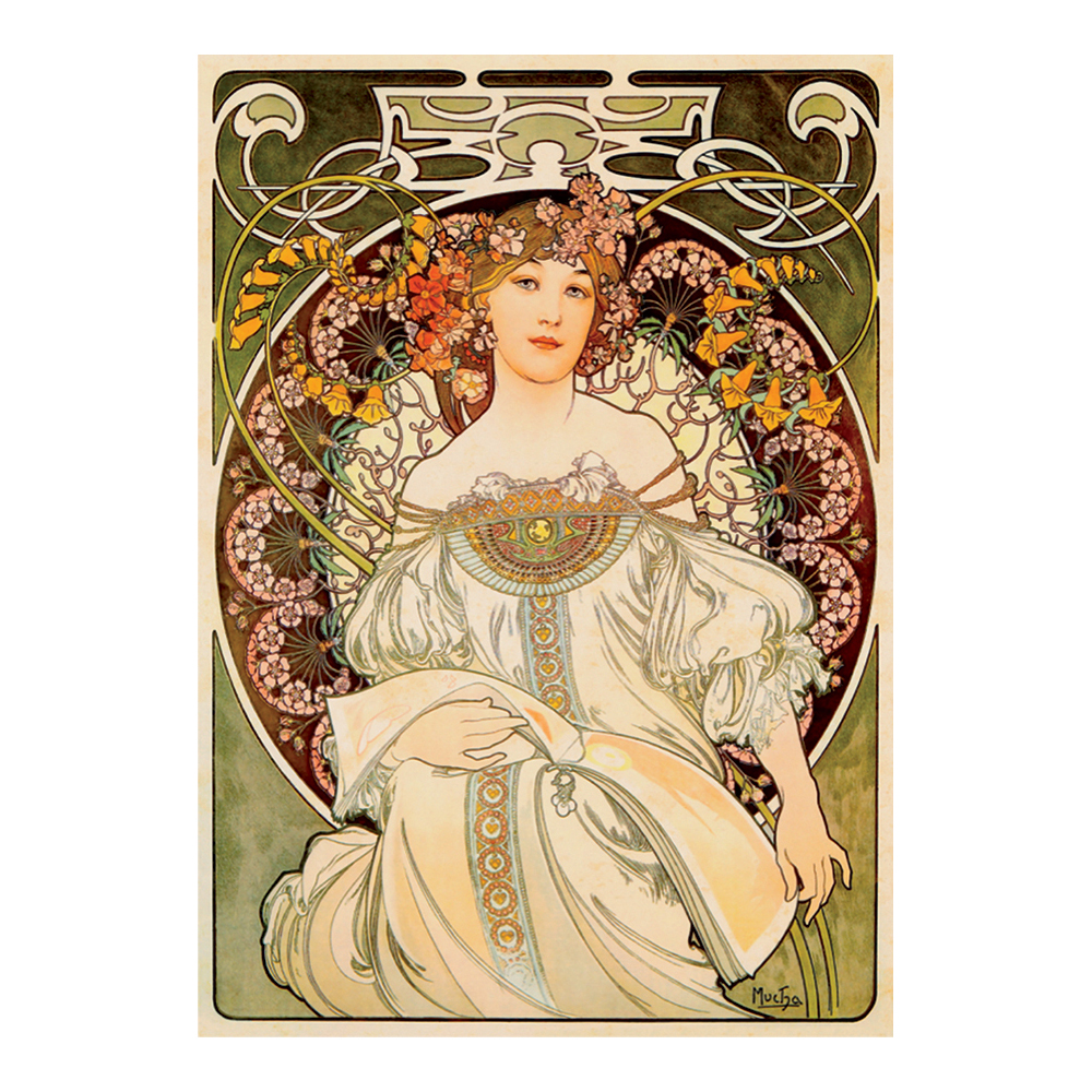 D-Toys Alphonse Mucha - Reverie Jigsaw Puzzle: 1000 Pcs D-Toys Alphonse Mucha - Reverie Jigsaw Puzzle: 1000 Pcs
