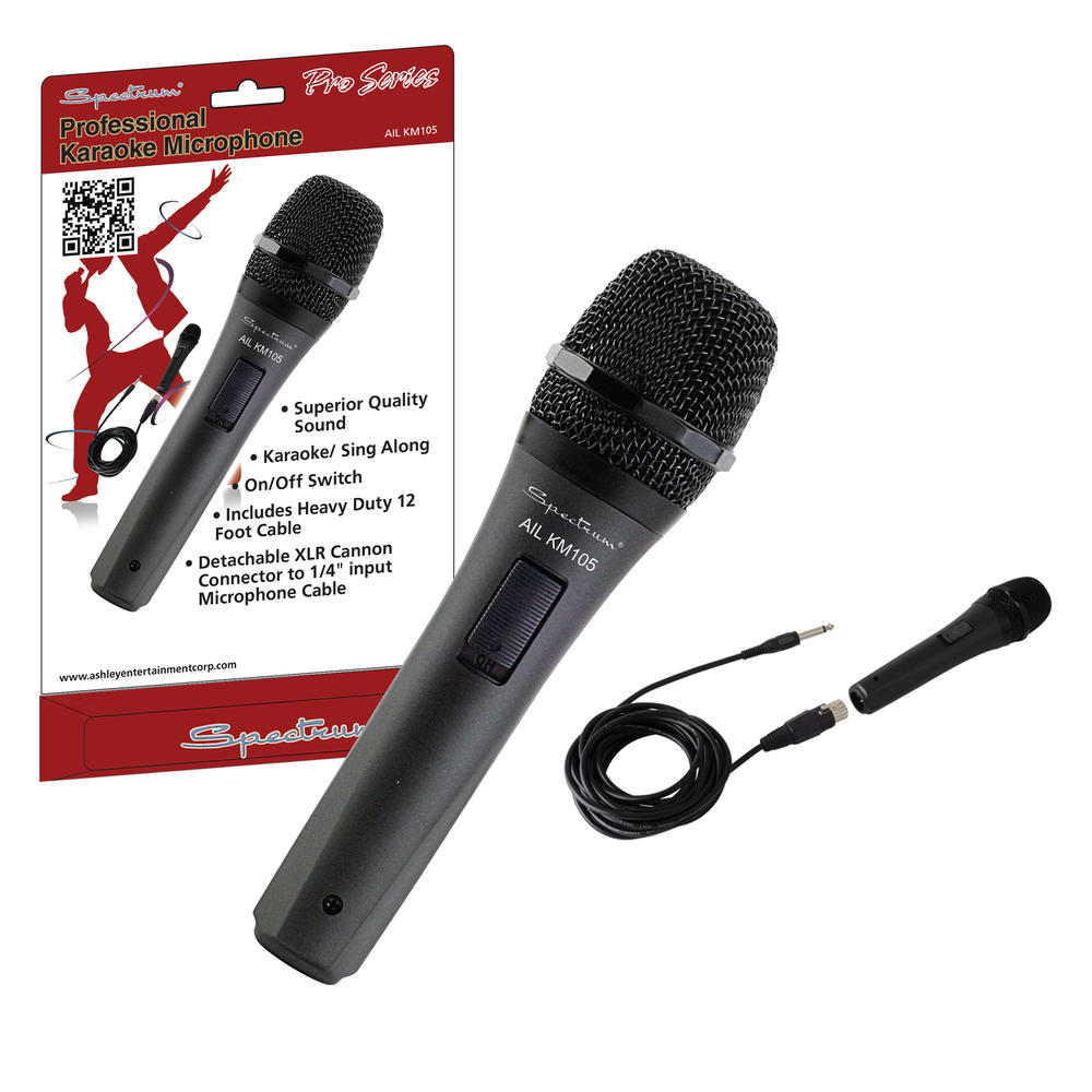Spectrum Musical AIL KM105 Professional Karaoke Microphone