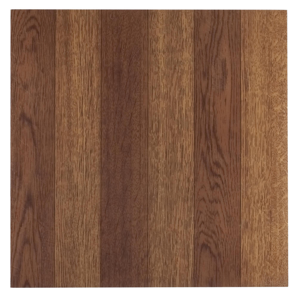 Achim Tivoli Medium Oak Plank-Look 12 Inch x 12 Inch Self Adhesive Vinyl Floor Tile #223 - 45 Tiles