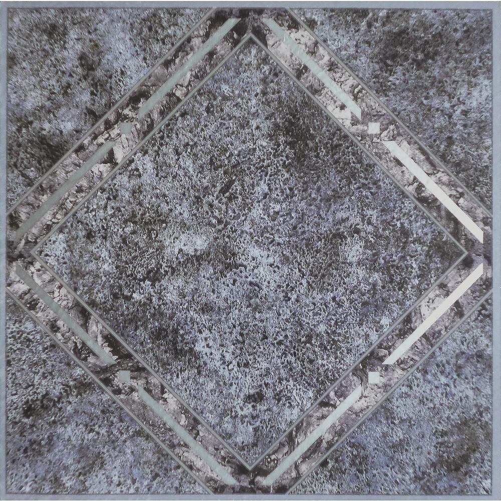 Achim NEXUS Metallic Marble Diamond 12 Inch x 12 Inch Self Adhesive Vinyl Floor Tile #334 - 20 Tiles