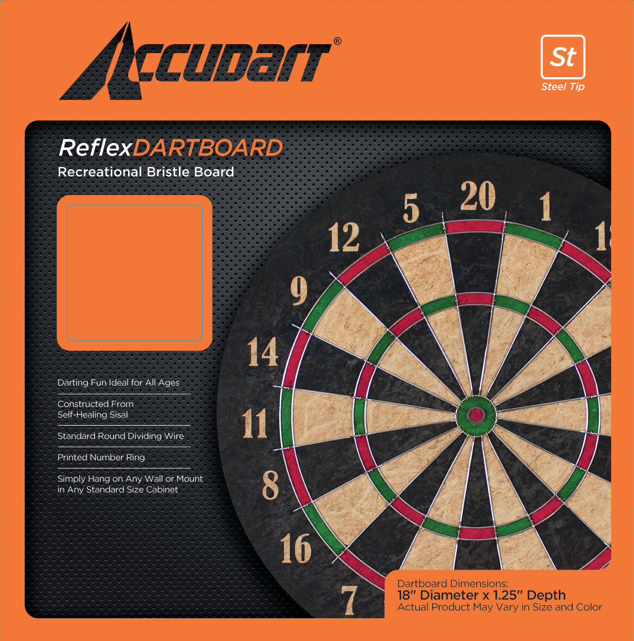 Accudart Reflex Dartboard - Bristle