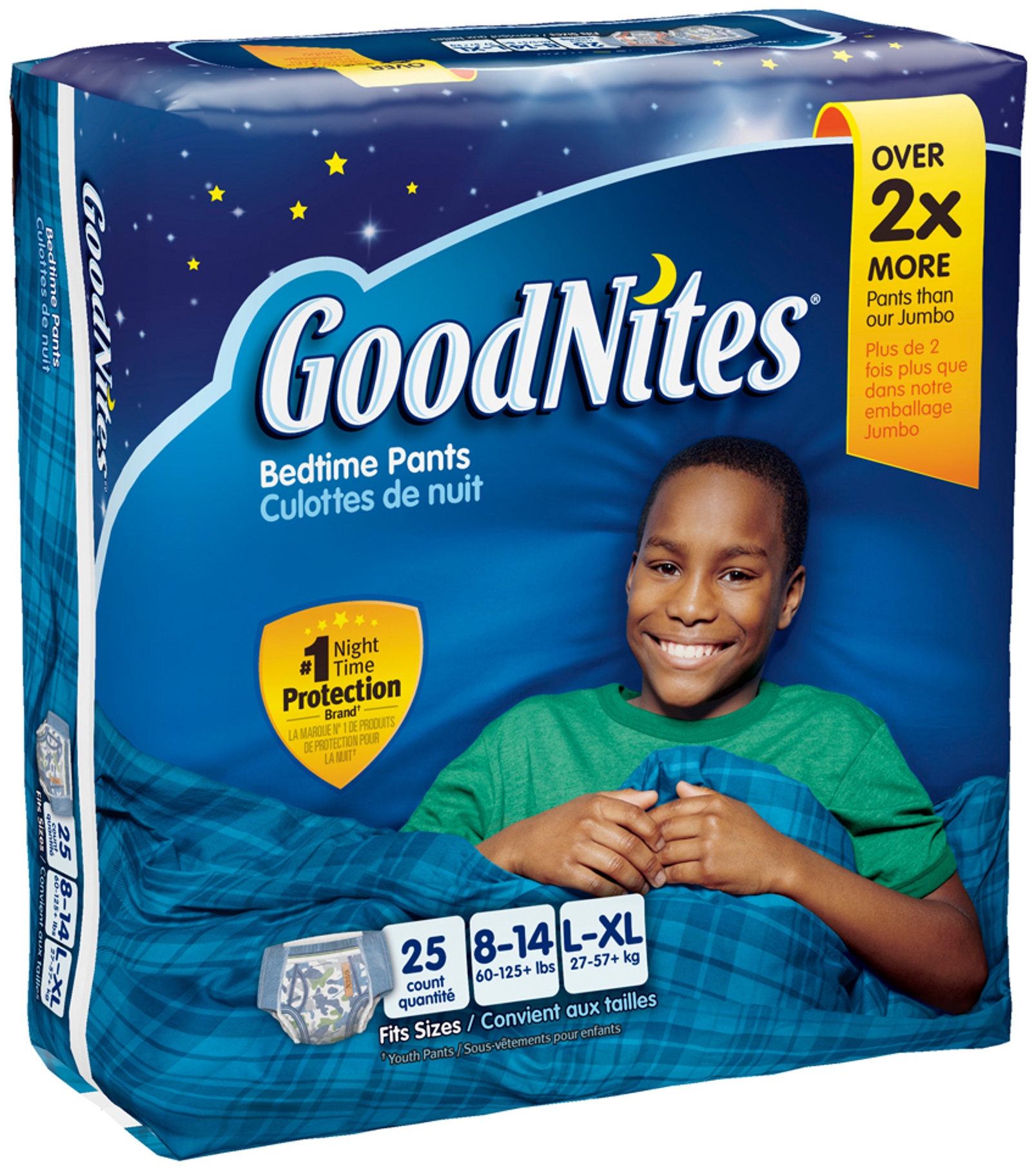 GoodNites Boy's, Bedtime Pants Small/Medium to Large/Extra Large